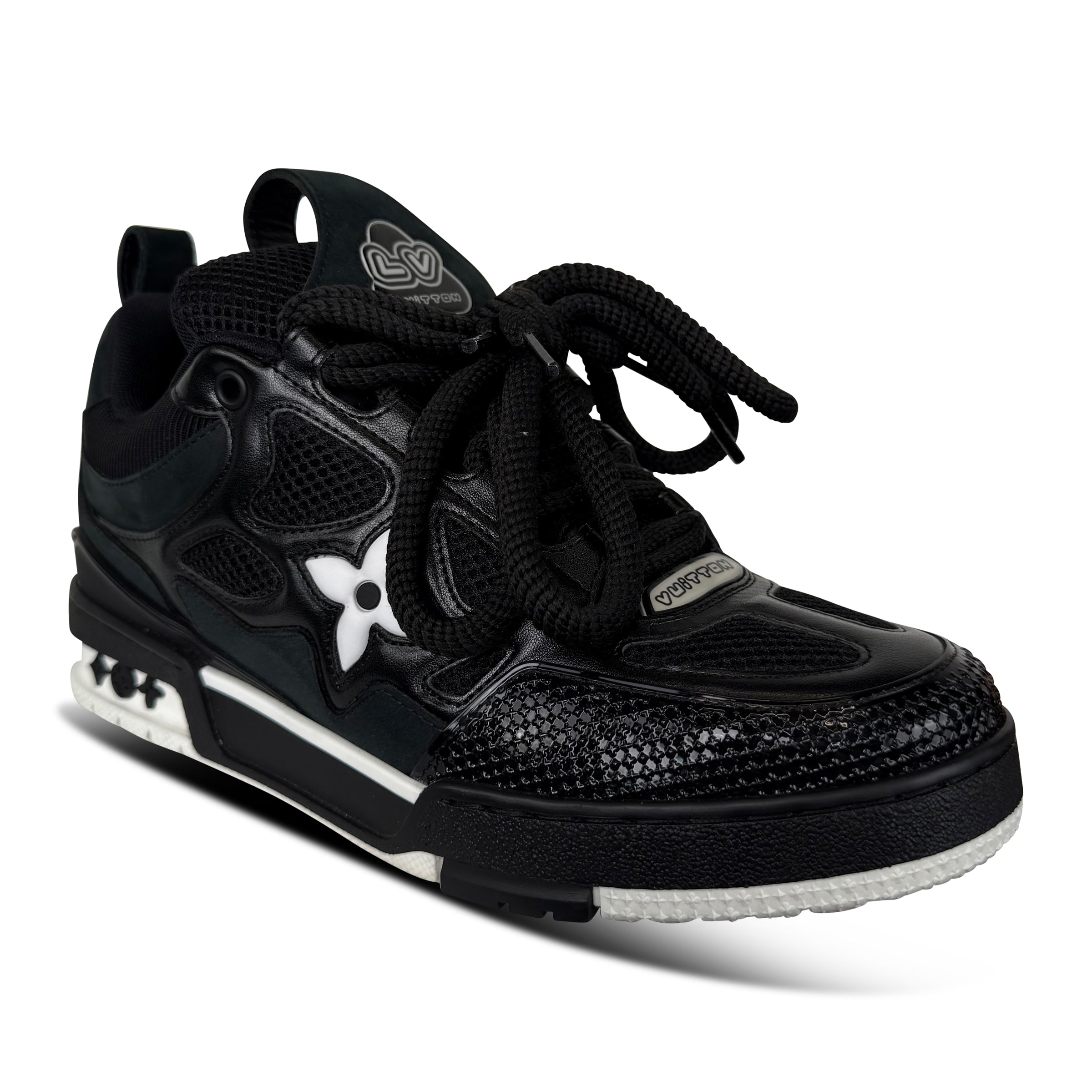 LOUIS VUITTON BLACK SKATE SNEAKER - UK 6.5 (Fits 7.5)