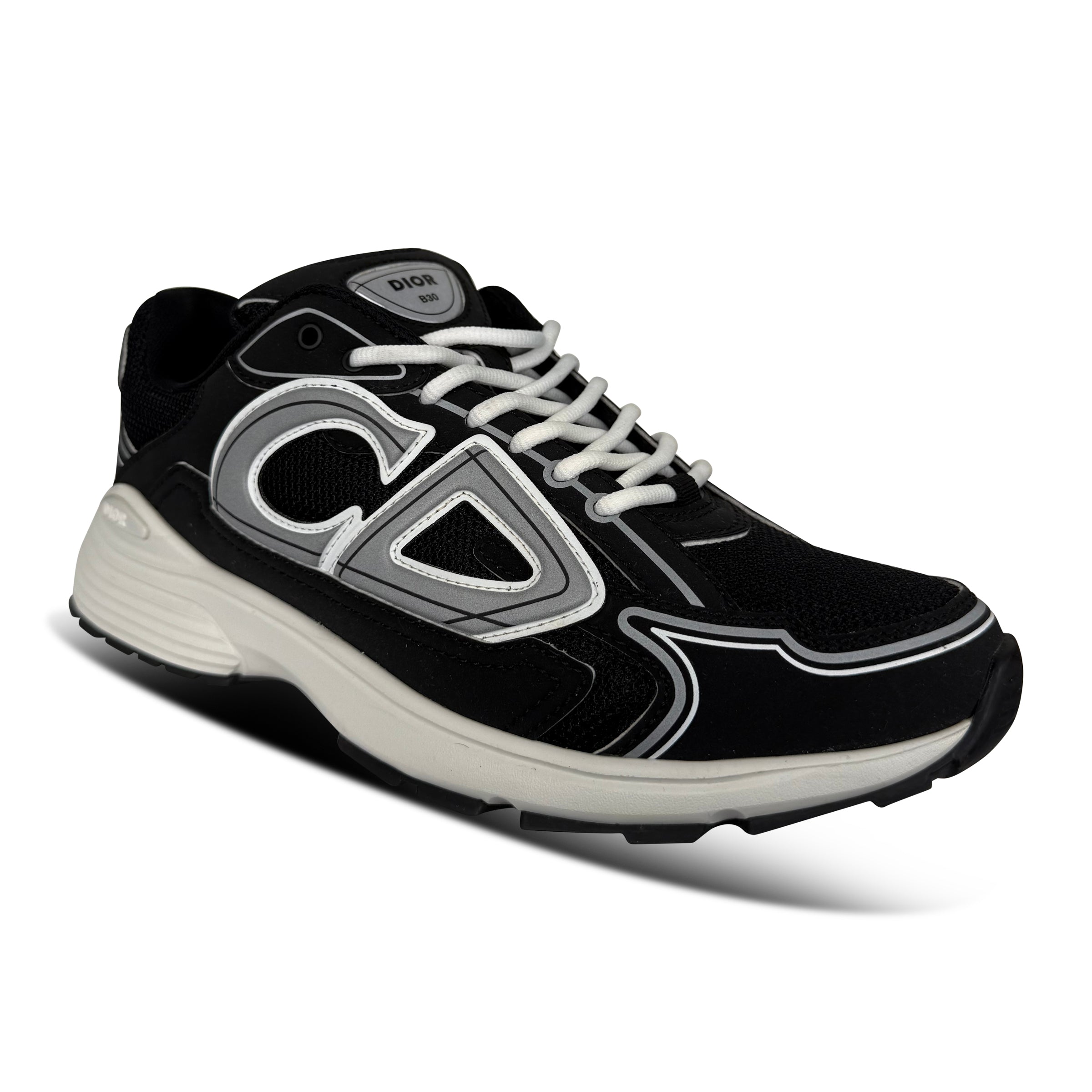 DIOR B30 BLACK / WHITE - UK 7.5(41.5)