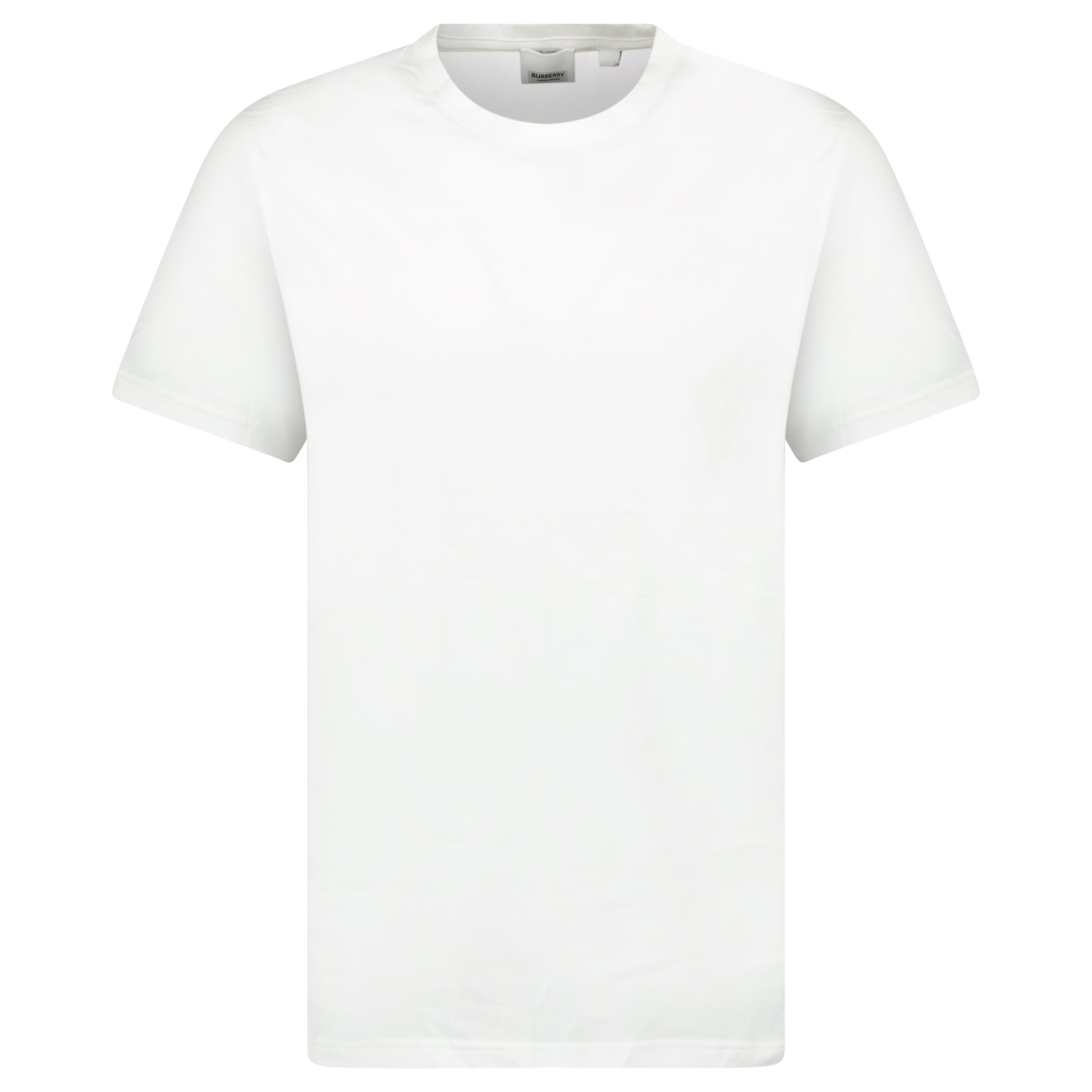 BURBERRY WHITE LOGO T SHIRT - LARGE (NEW) - Affluent ArchivesUsed HIGH END DESIGNER CLOTHING