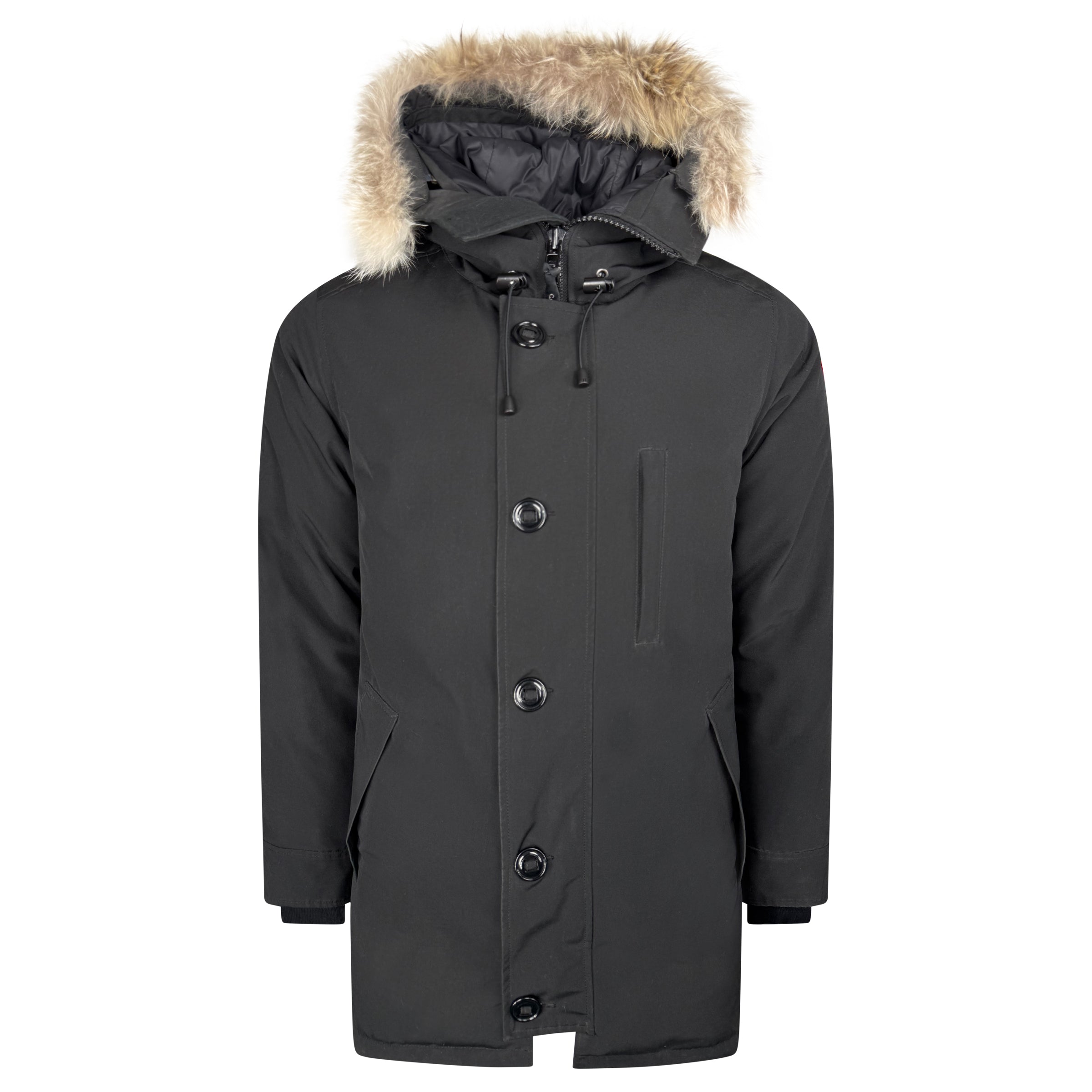 CANADA GOOSE BLACK CHATEAU PARKA - MEDIUM - Affluent ArchivesUsed HIGH END DESIGNER CLOTHING