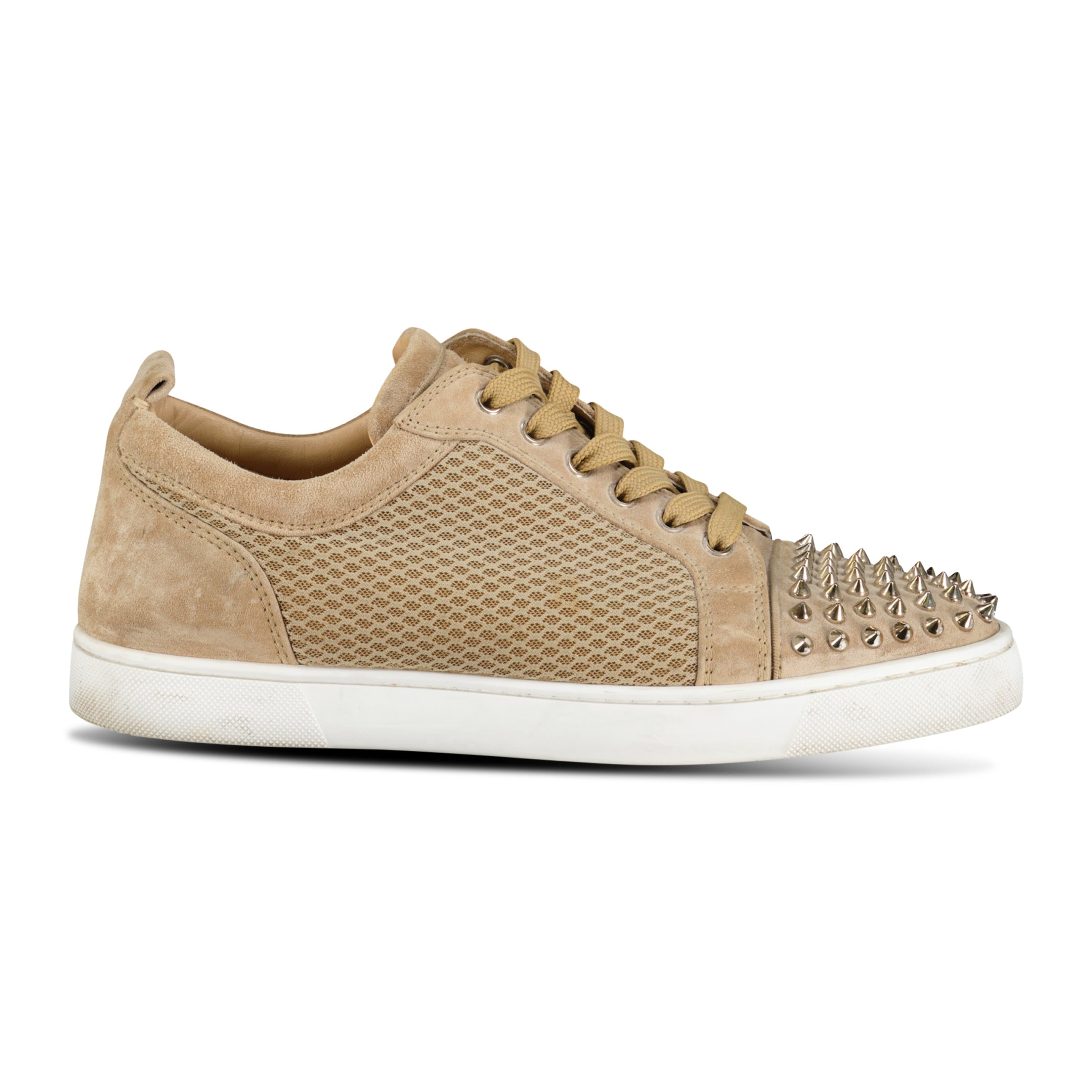 CHRISTIAN LOUBOUTIN LOW BEIGE TRAINER UK 7 41
