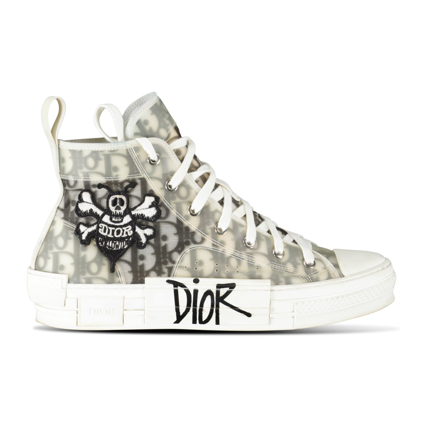 DIOR B23 X SEAN STUSSY HIGH TOP TRAINERS - UK 7 (41) - Affluent ArchivesUsed HIGH END DESIGNER CLOTHING