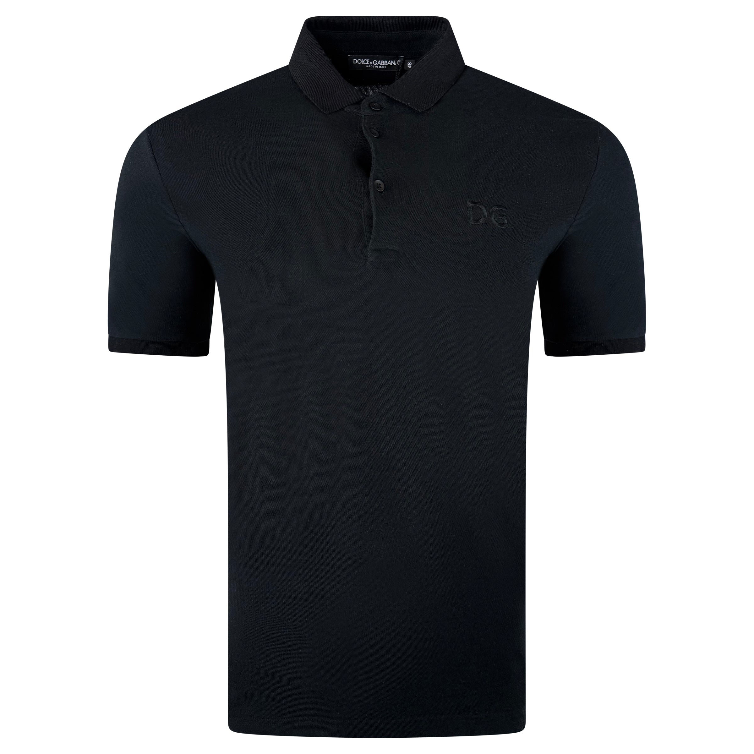 DOLCE AND GABBANA LOGO POLO - MEDIUM (48) - Affluent ArchivesUsed HIGH END DESIGNER CLOTHING
