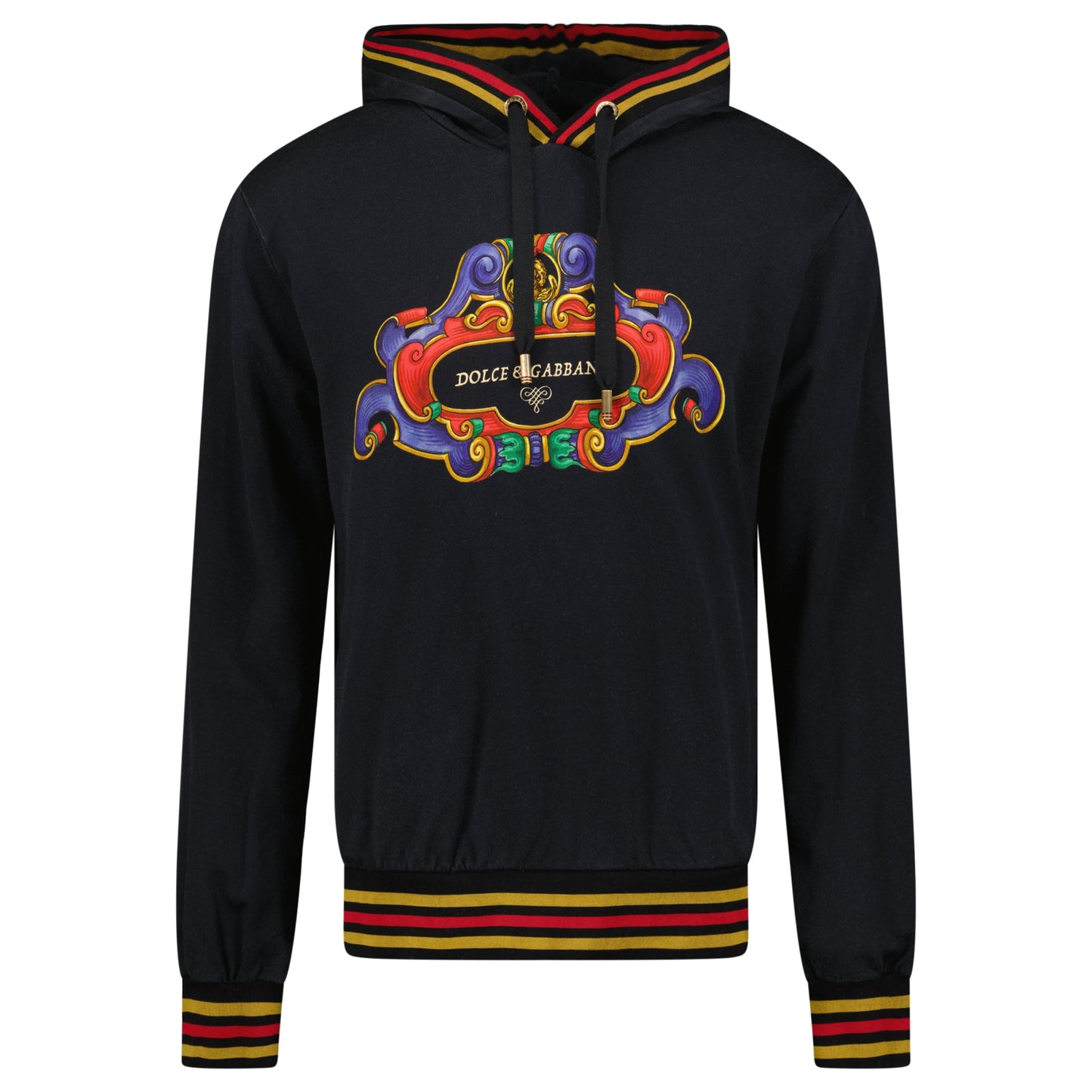 DOLCE AND GABBANA NAVY LOGO HOODIE - XL (52) - Affluent ArchivesUsed HIGH END DESIGNER CLOTHING