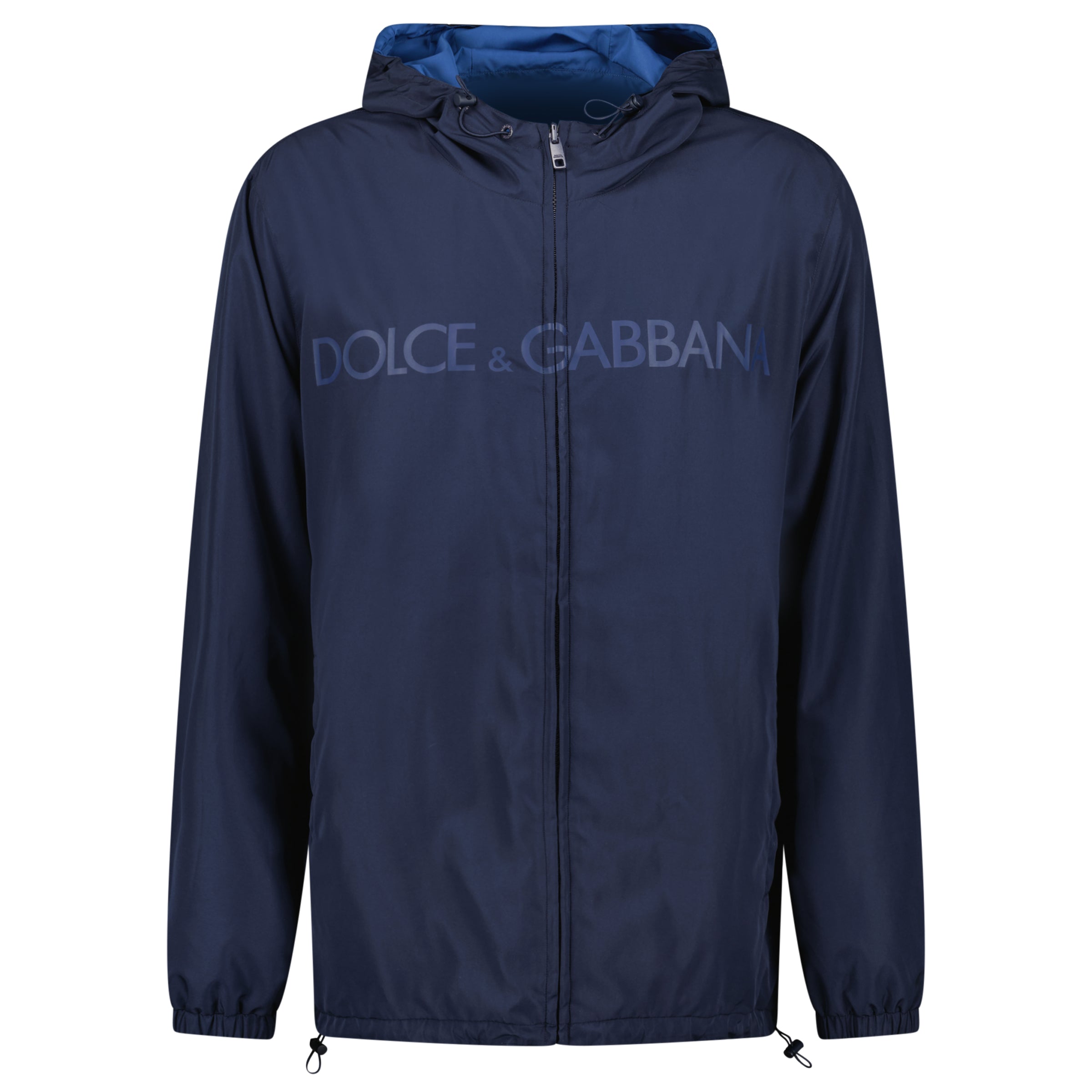 DOLCE AND GABBANA NAVY REVERSIBLE WINDBREAKER - XL/XXL (NEW WITH TAGS) - Affluent ArchivesUsed HIGH END DESIGNER CLOTHING