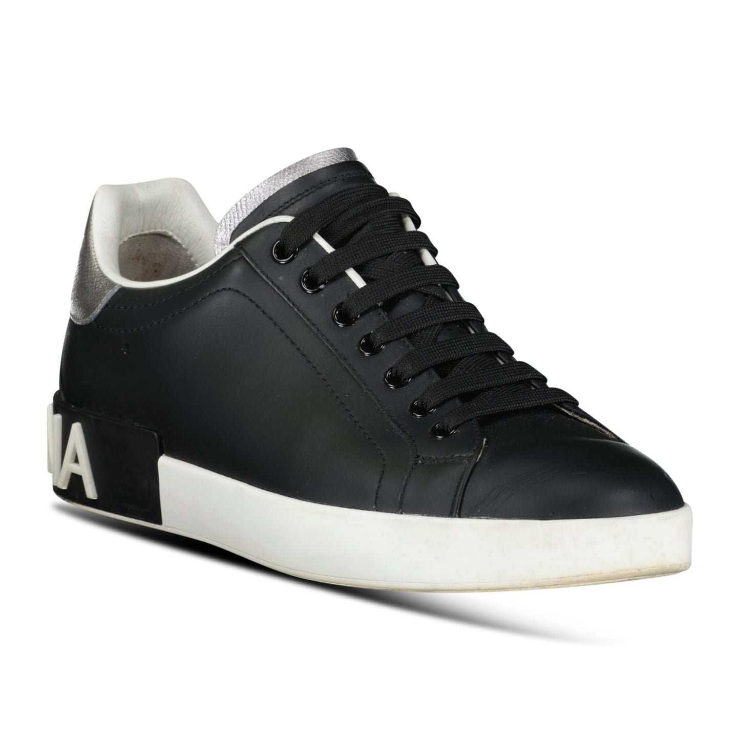 DOLCE GABBANA BLACK LOGO TRAINER - UK 6 (Fit 7) - Affluent ArchivesUsed HIGH END DESIGNER CLOTHING