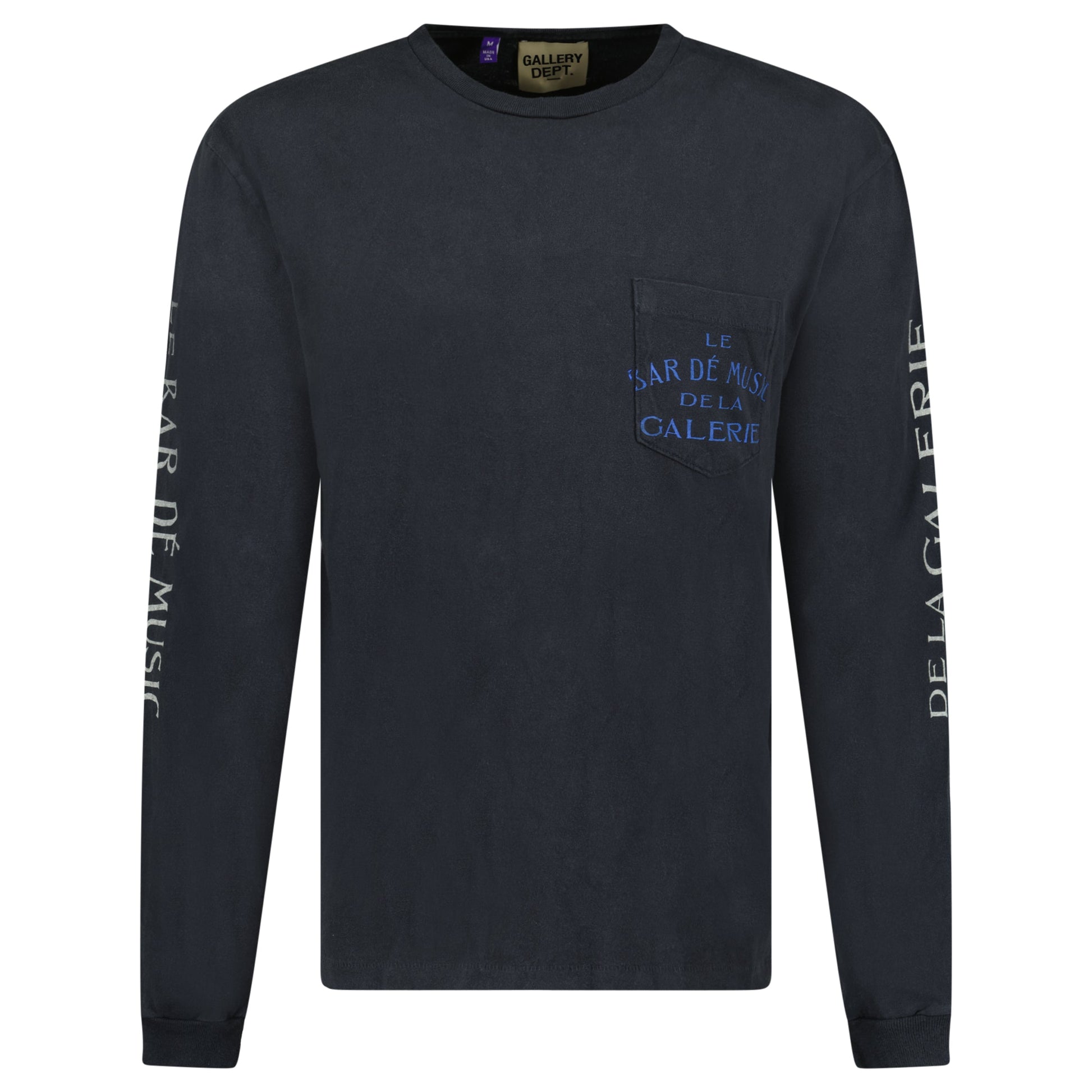 GALLERY DEPT LONG SLEEVED NAVY T SHIRT - MEDIUM (Fits L) NEW WITH TAGS - Affluent ArchivesUsed HIGH END DESIGNER CLOTHING