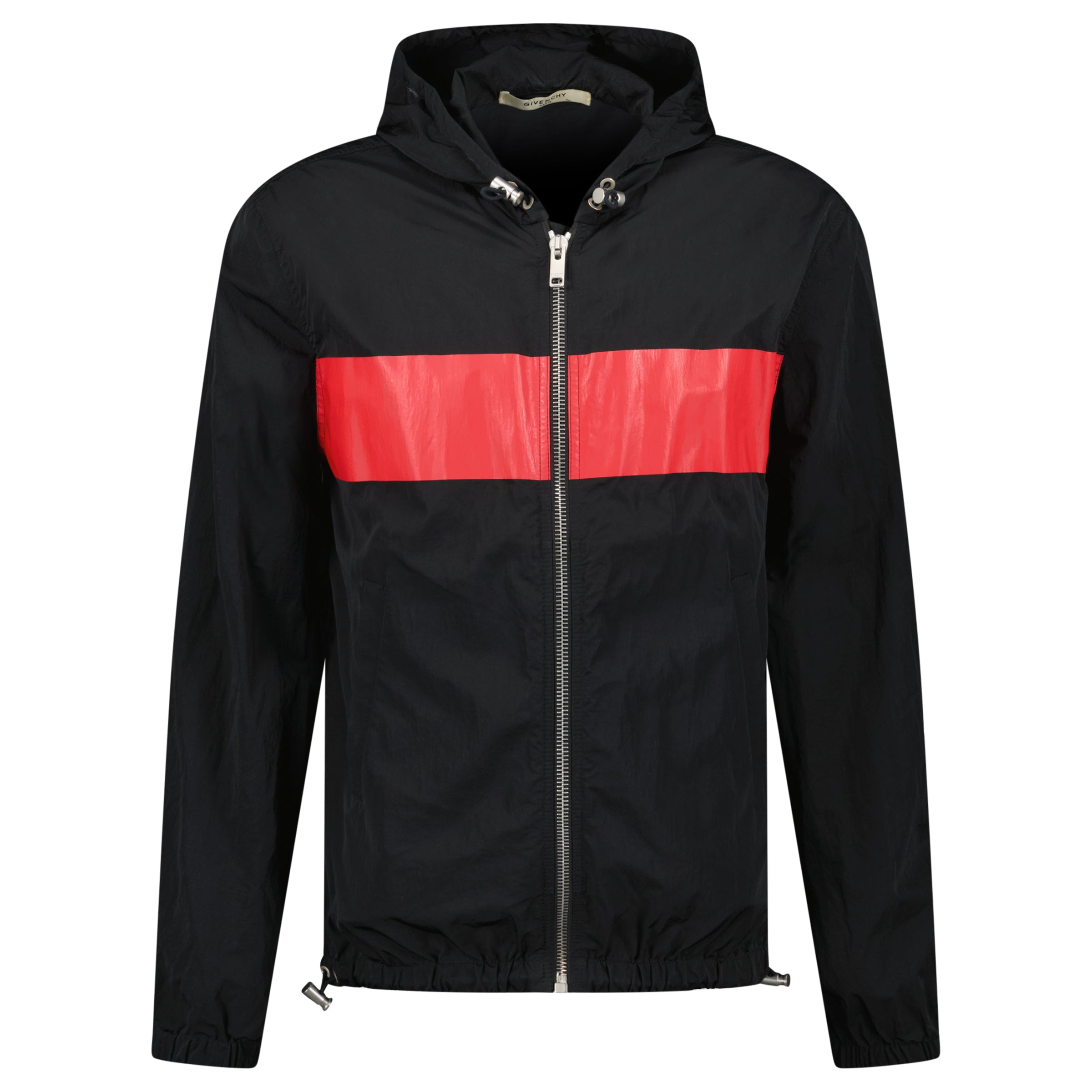 GIVENCHY BLACK / RED WINDBREAKER - LARGE - Affluent ArchivesUsed HIGH END DESIGNER CLOTHING