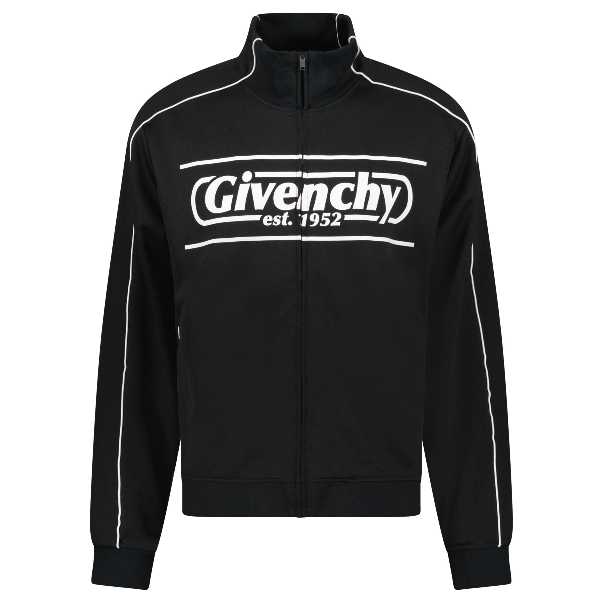 GIVENCHY BLACK TRACK JACKET - XL - Affluent ArchivesUsed HIGH END DESIGNER CLOTHING