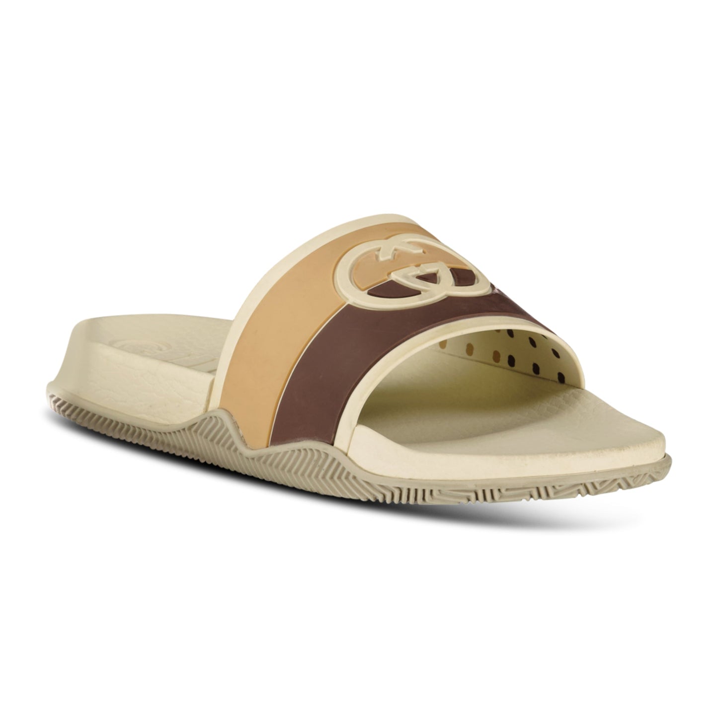 GUCCI BEIGE SLIDES - UK 6 (40) - Affluent ArchivesUsed HIGH END DESIGNER CLOTHING
