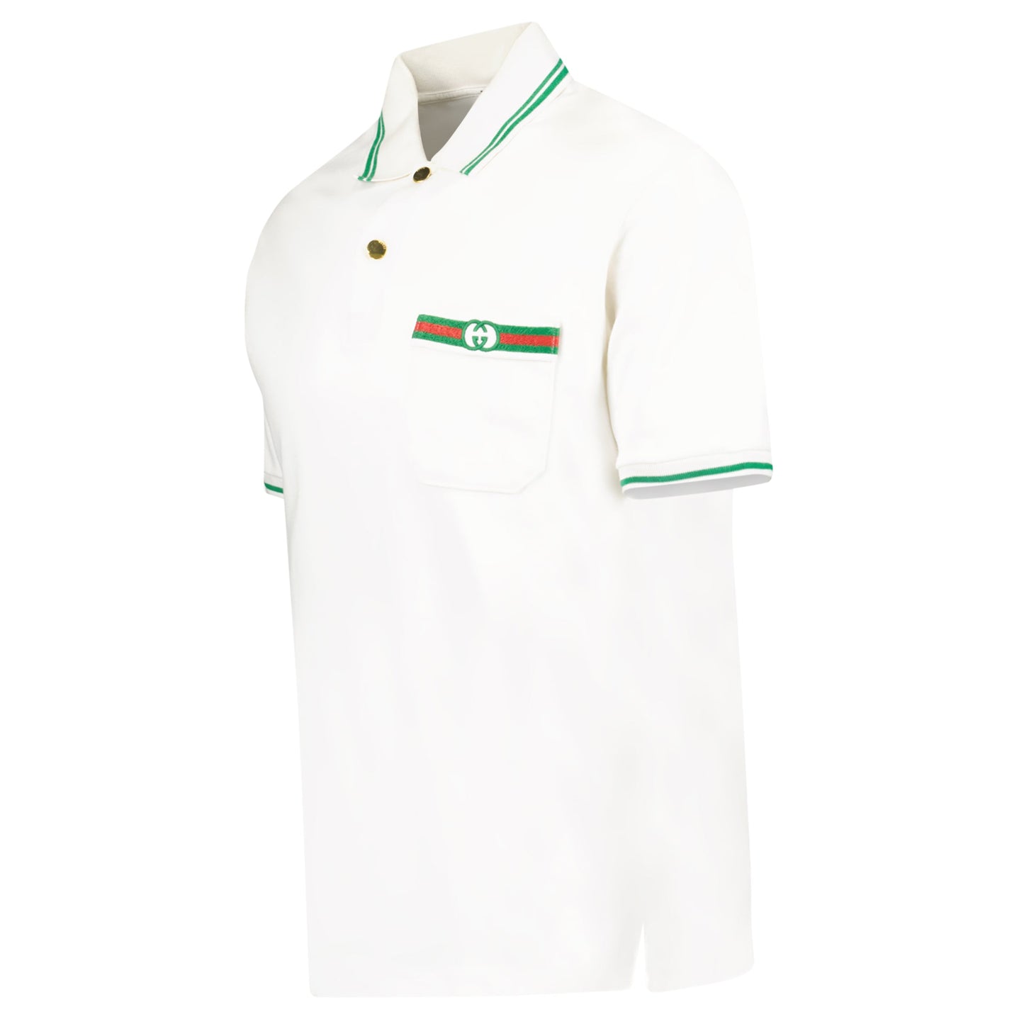 GUCCI POLO WHITE - XS (Fits XL) - Affluent ArchivesUsed HIGH END DESIGNER CLOTHING