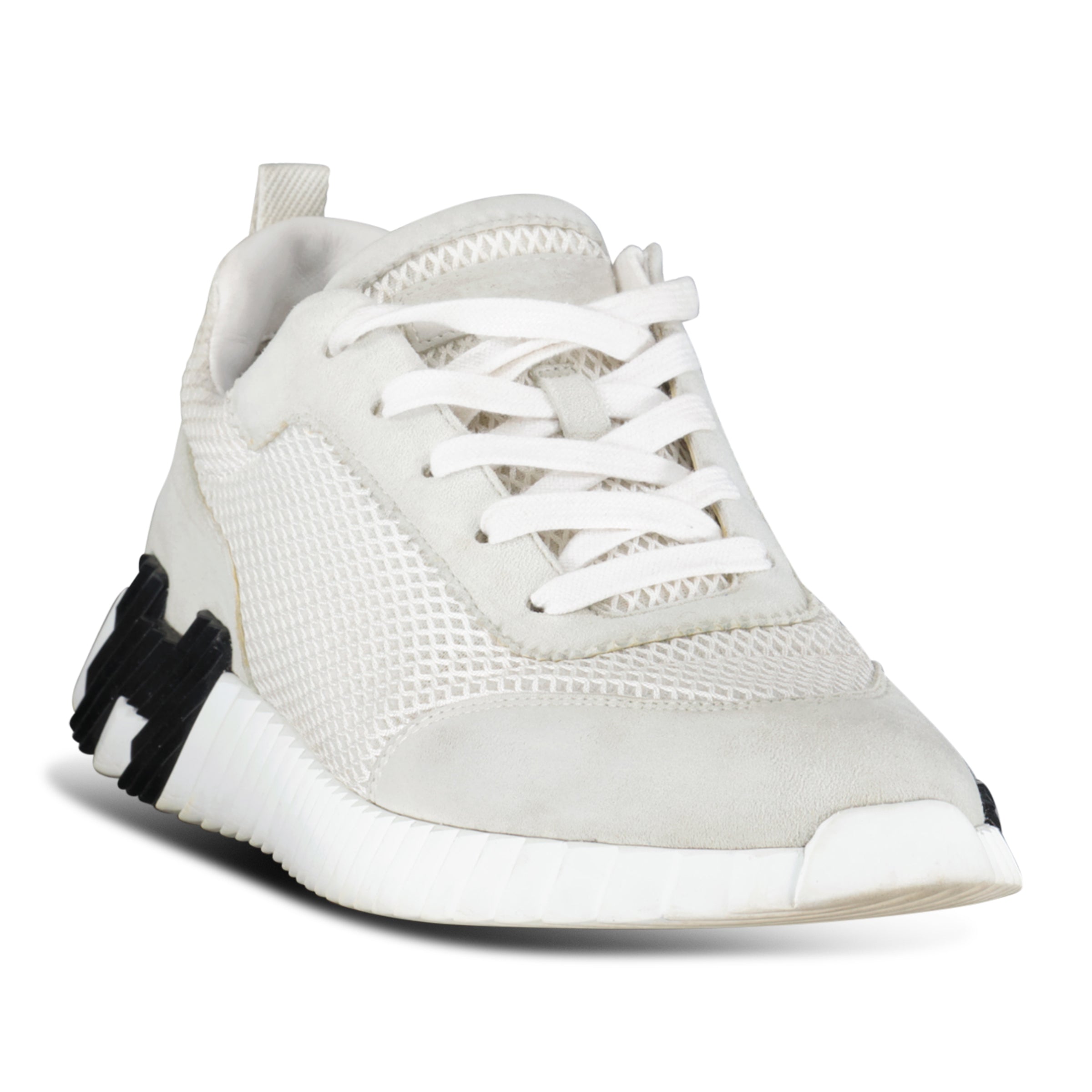 HERMES BOUNCING SNEAKER WHITE - UK 6.5 (Fits 7) - Affluent ArchivesUsed HIGH END DESIGNER CLOTHING