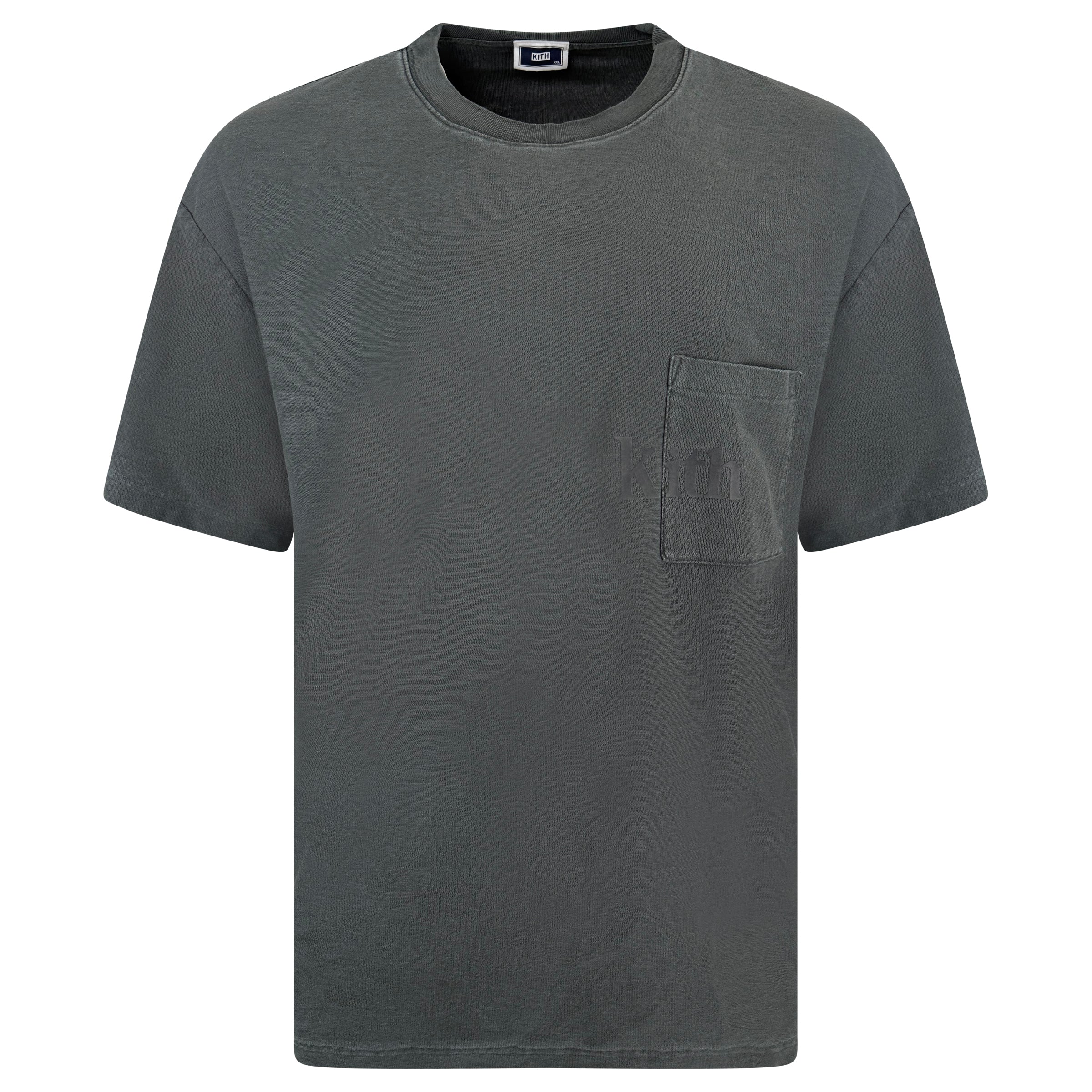 KITH HEAVY COTTON WASHED GREY T SHIRT - XXL - Affluent ArchivesUsed HIGH END DESIGNER CLOTHING