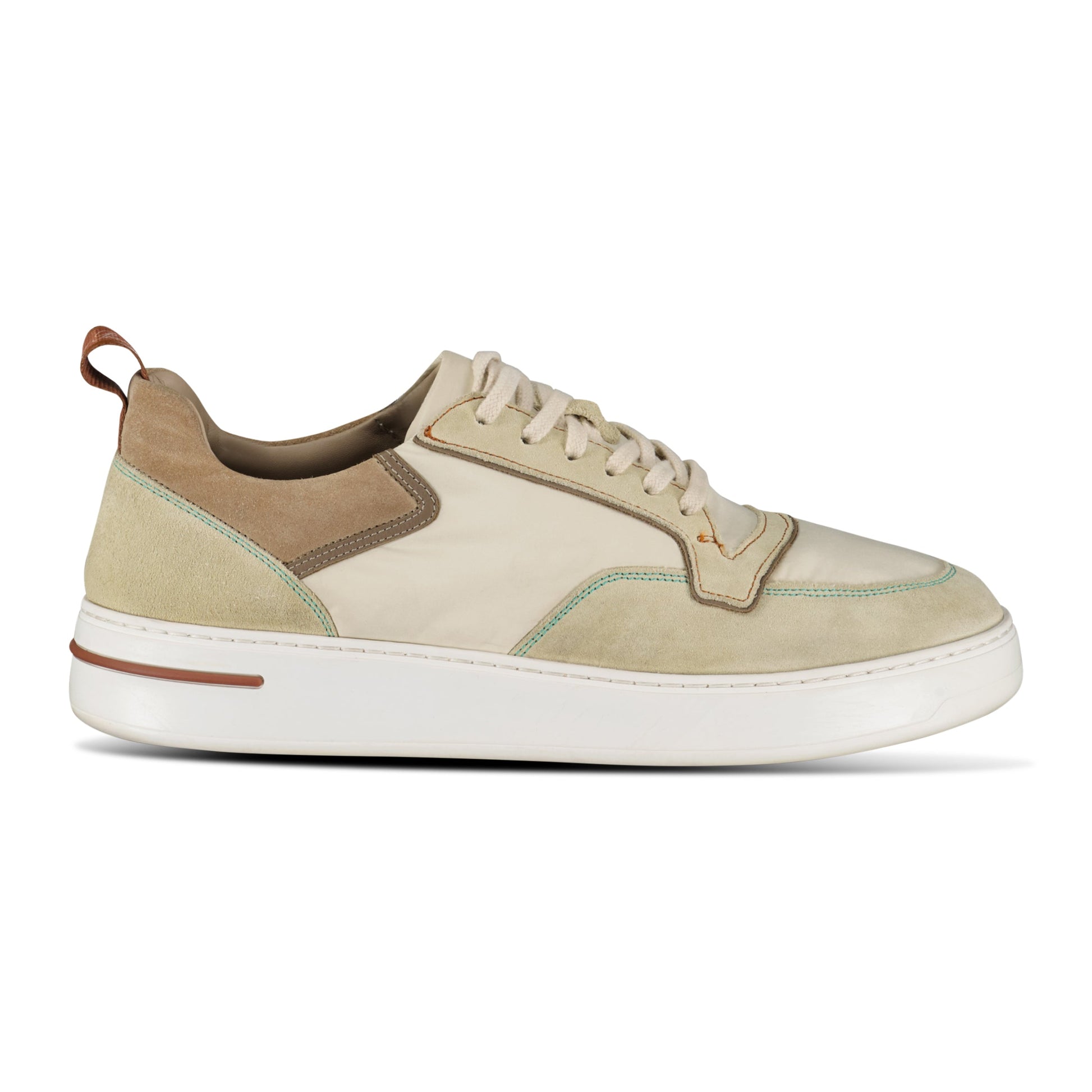 LORO PIANA NEWPORT WALK SNEAKER BEIGE - UK 8 (Fits 9) - Affluent ArchivesUsed HIGH END DESIGNER CLOTHING
