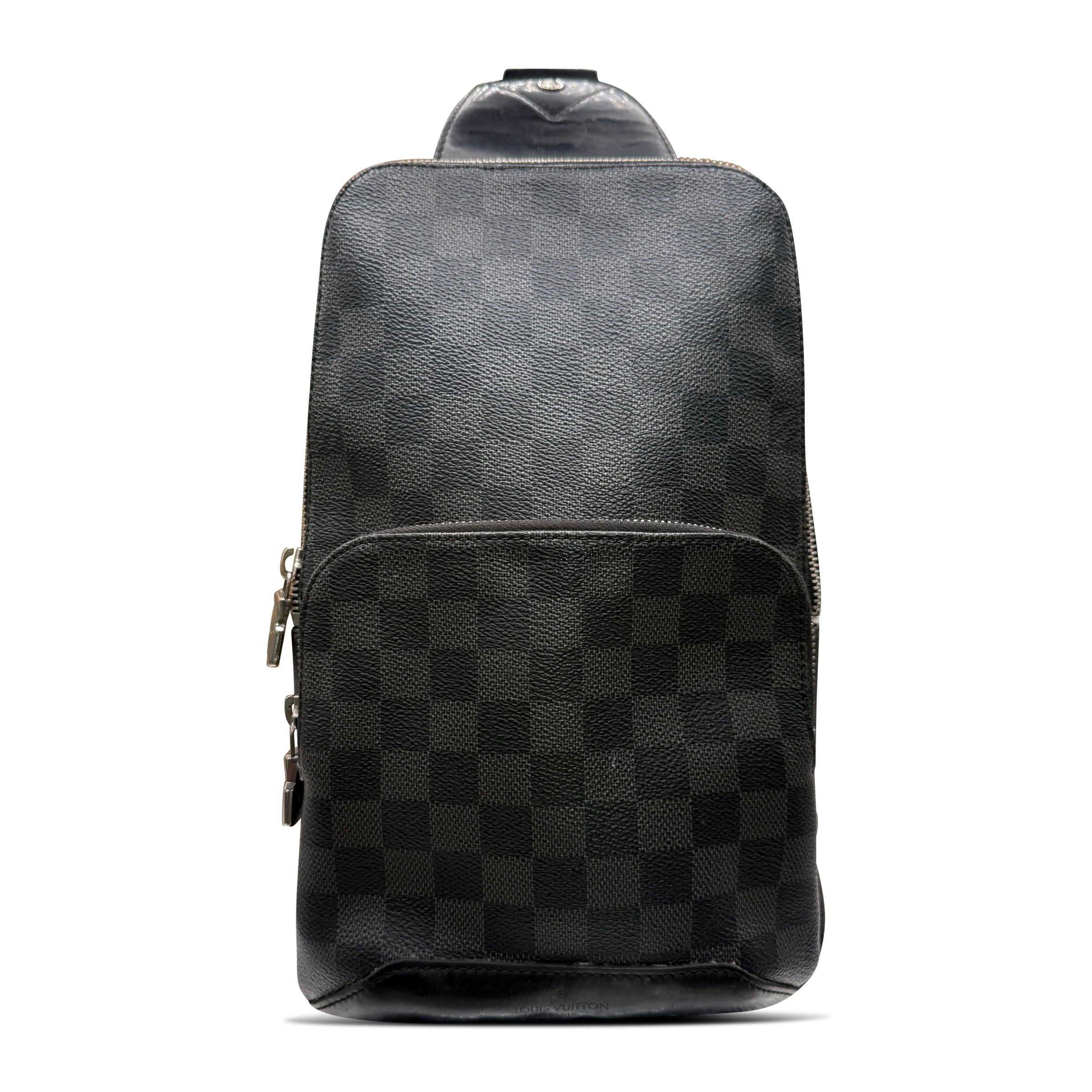 LOUIS VUITTON AVENUE SLING BAG GREY DAMIER - Affluent ArchivesUsed HIGH END DESIGNER CLOTHING