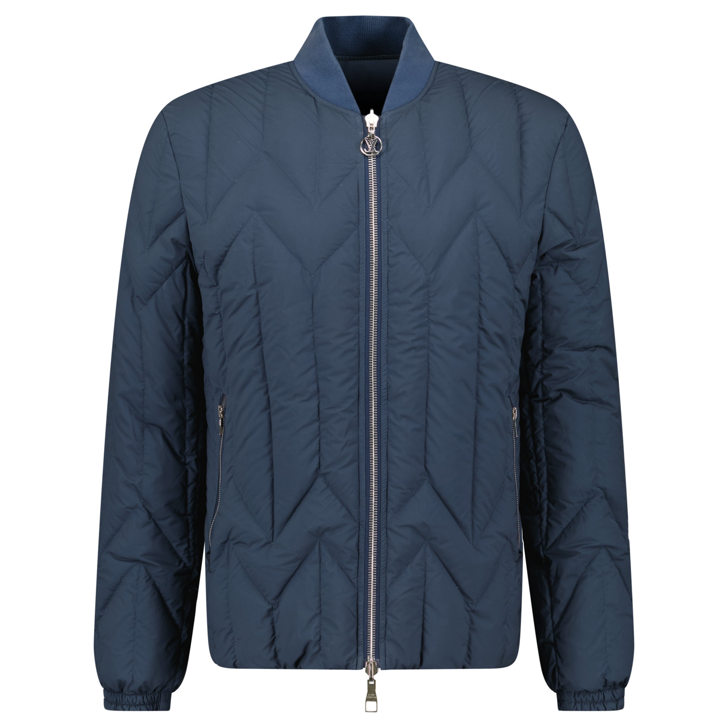 LOUIS VUITTON BLUE REVERSIBLE JACKET - LARGE - Affluent ArchivesUsed HIGH END DESIGNER CLOTHING