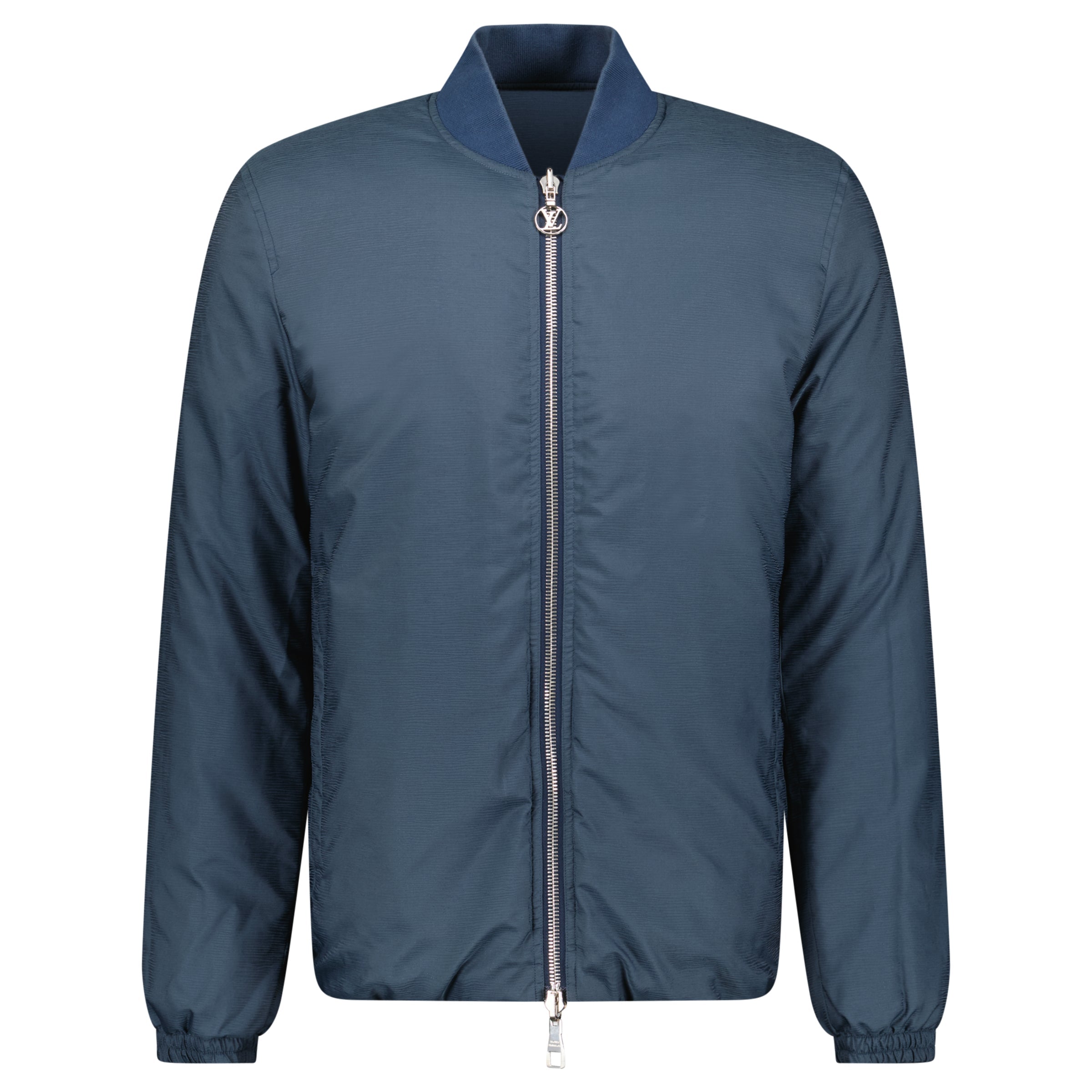 LOUIS VUITTON BLUE REVERSIBLE JACKET - LARGE (Fits M) - Affluent ArchivesUsed HIGH END DESIGNER CLOTHING