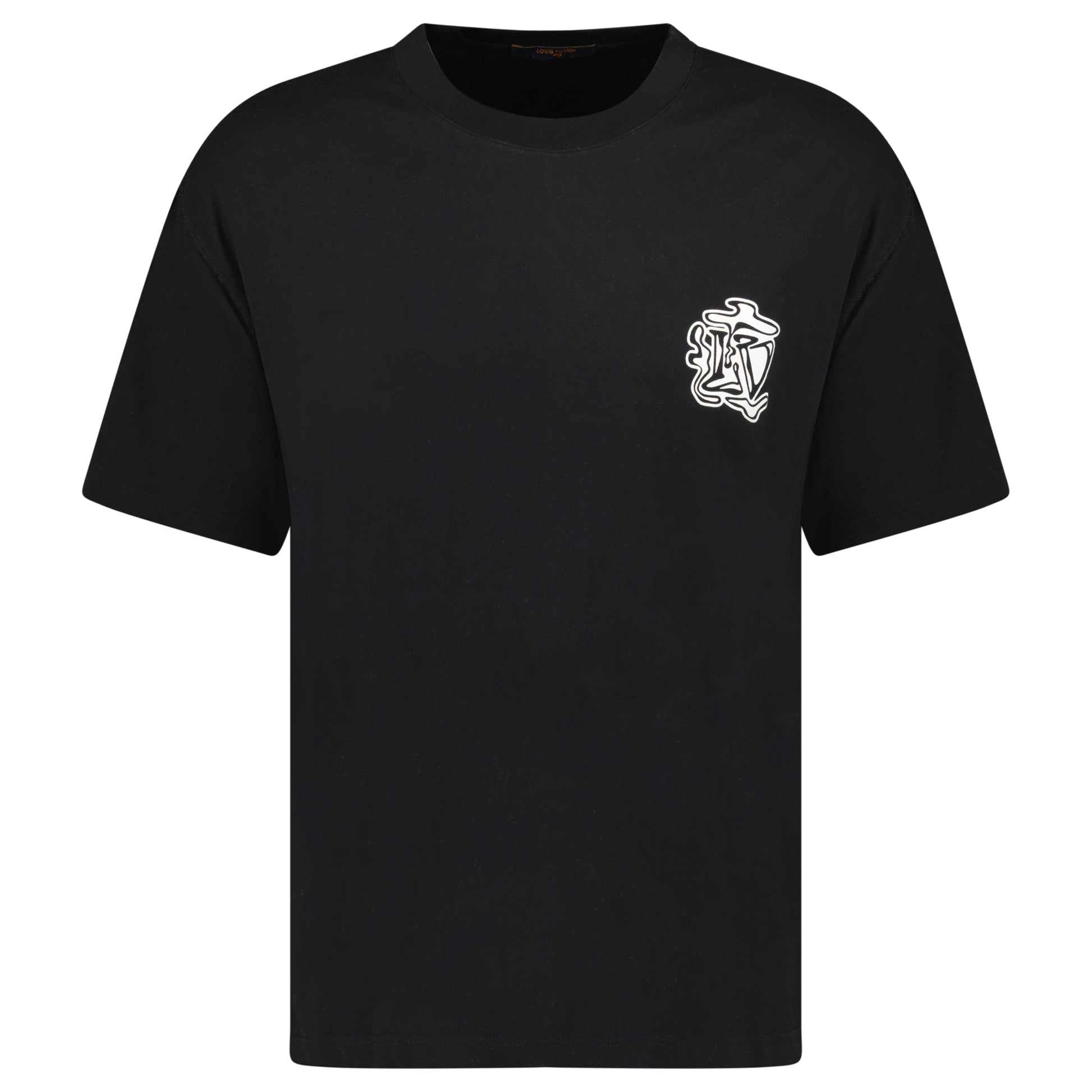 LOUIS VUITTON GRAFFITI T SHIRT BLACK - XL (Fits L) - Affluent ArchivesUsed HIGH END DESIGNER CLOTHING
