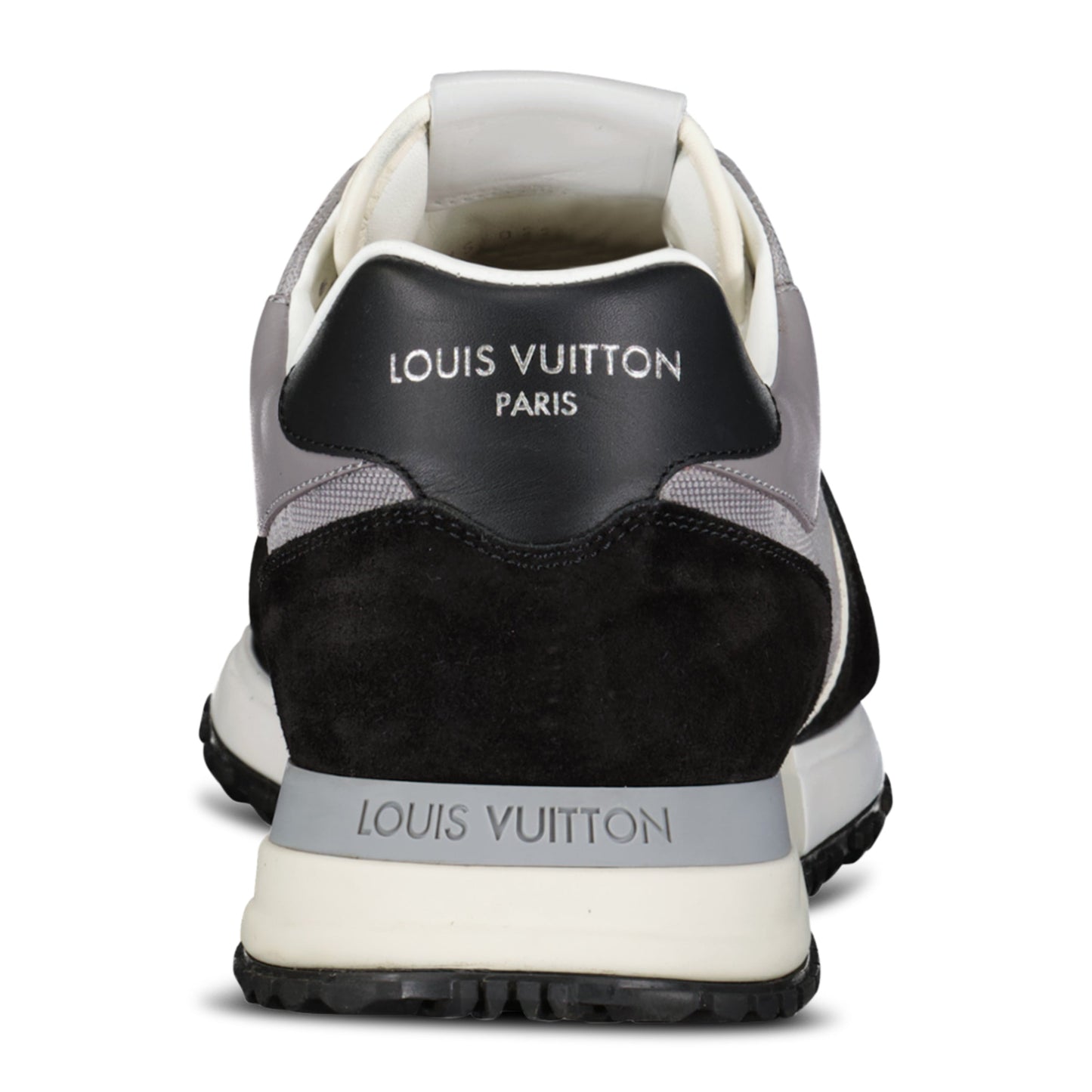 LOUIS VUITTON GREY/BLACK MONOGRAM RUNAWAY TRAINER - UK 9.5 (Fit 10.5) - Affluent ArchivesUsed HIGH END DESIGNER CLOTHING