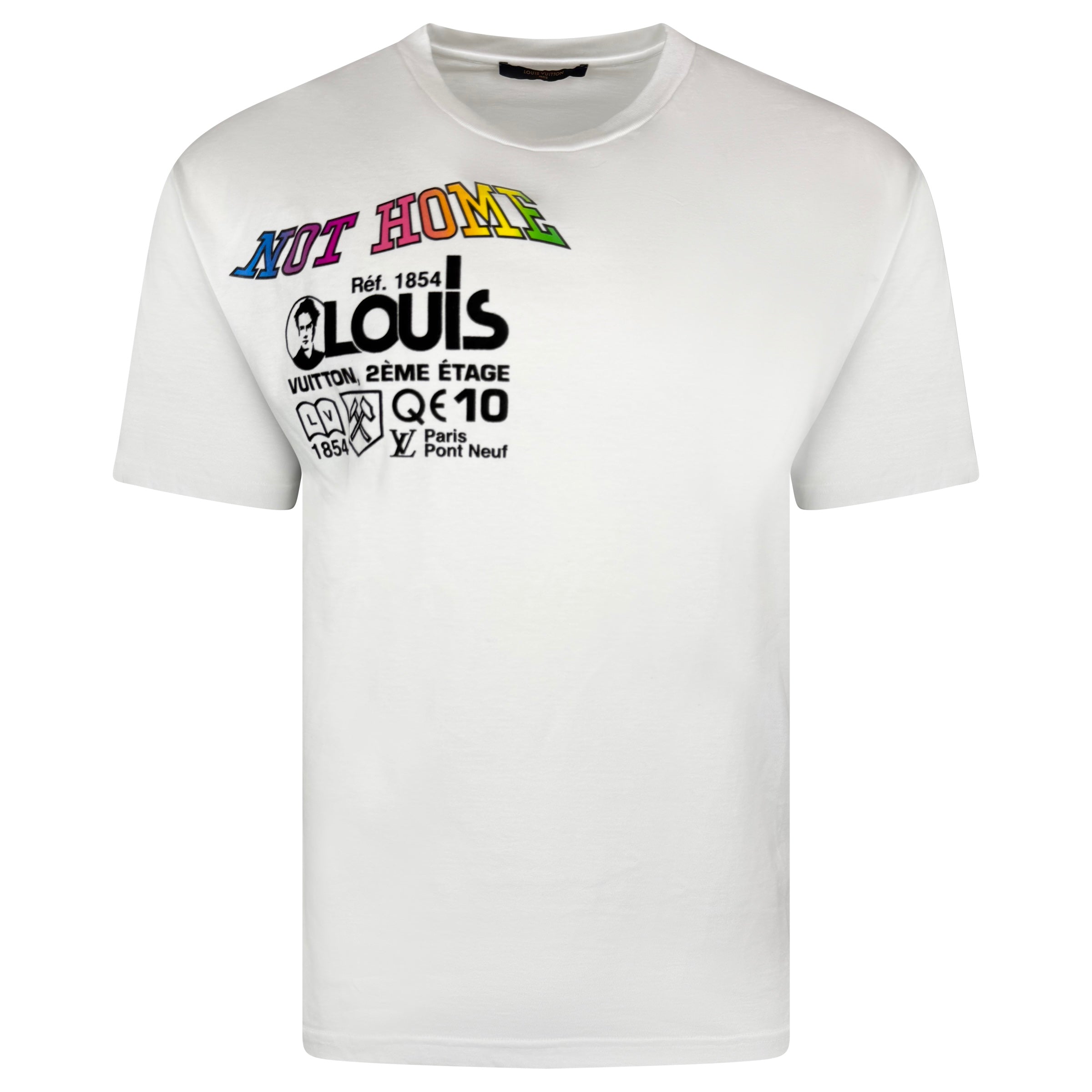 LOUIS VUITTON KANSAS WINDS T SHIRT WHITE - LARGE - Affluent ArchivesUsed HIGH END DESIGNER CLOTHING