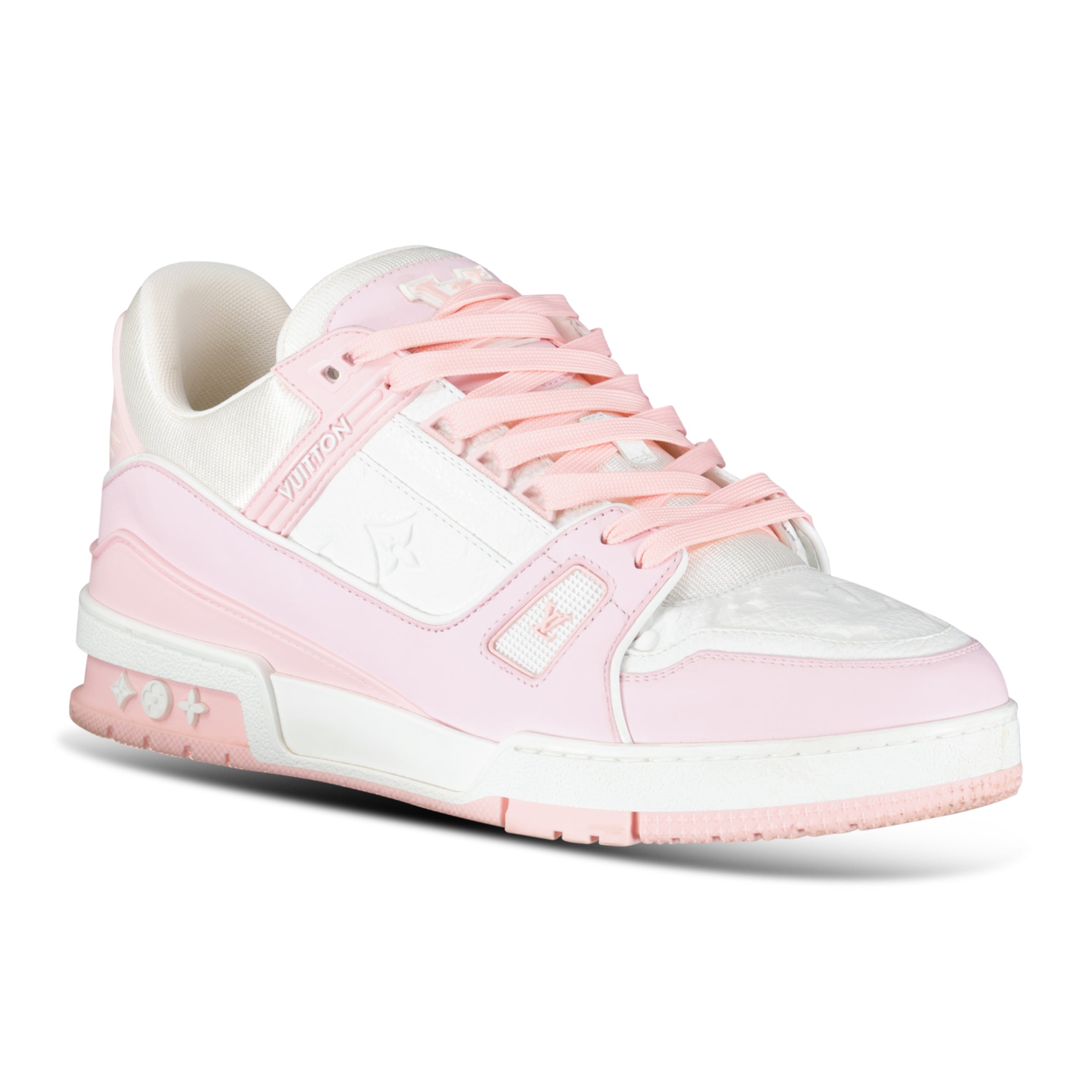 LOUIS VUITTON LV LIGHT PINK TRAINER - UK 9.5 (Fit 10/10.5) - Affluent ArchivesUsed HIGH END DESIGNER CLOTHING