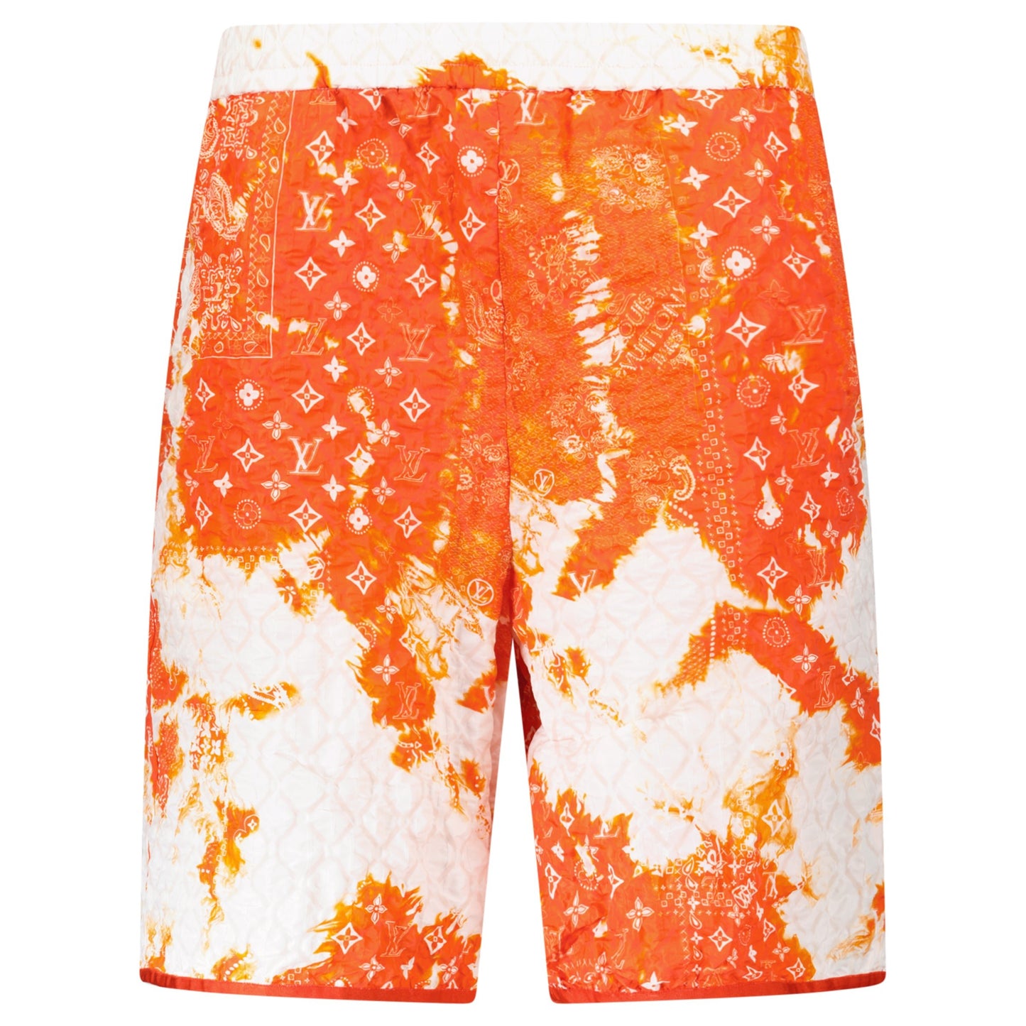 LOUIS VUITTON ORANGE BANDANA MONOGRAM SHORTS - XL - Affluent ArchivesUsed HIGH END DESIGNER CLOTHING