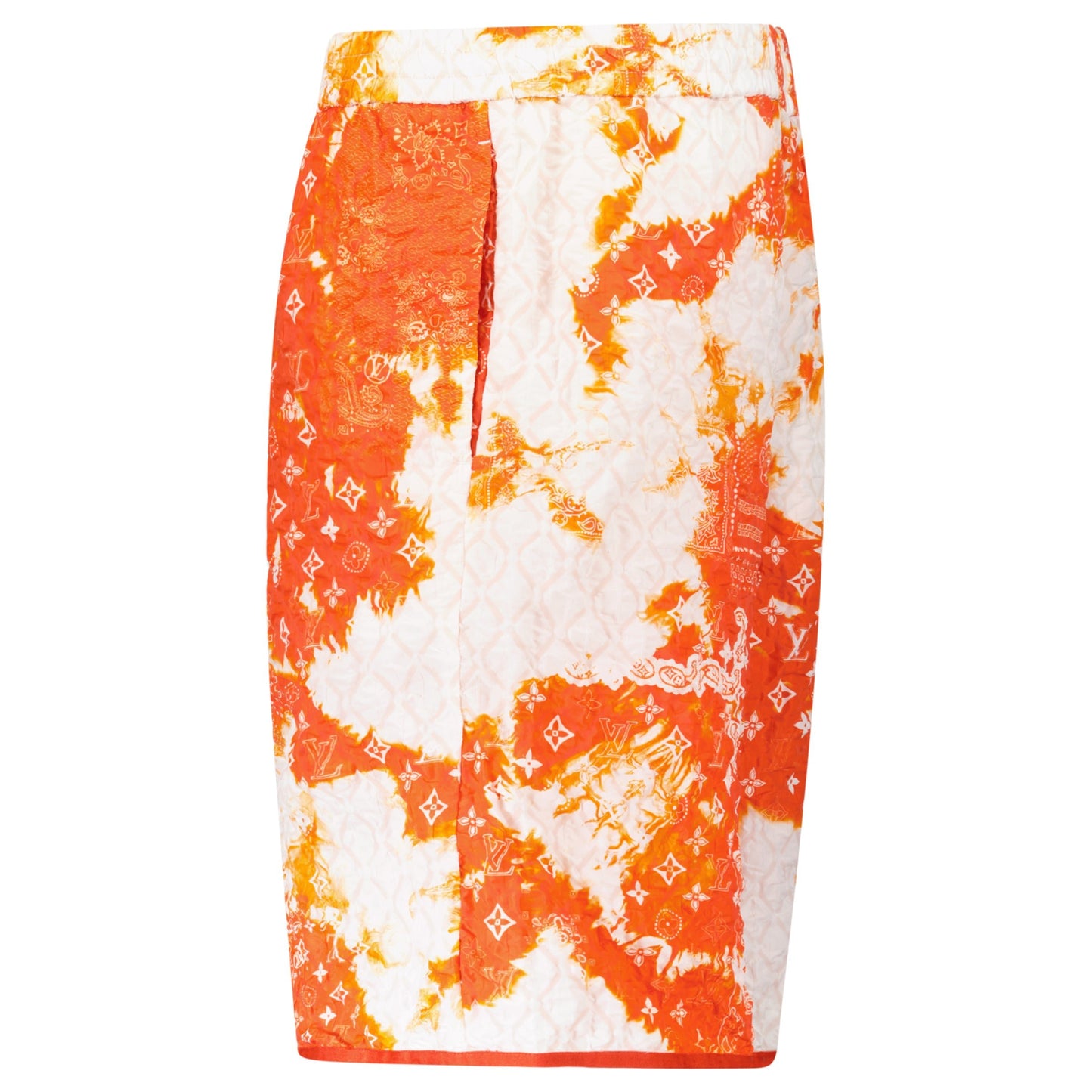 LOUIS VUITTON ORANGE BANDANA MONOGRAM SHORTS - XL - Affluent ArchivesUsed HIGH END DESIGNER CLOTHING