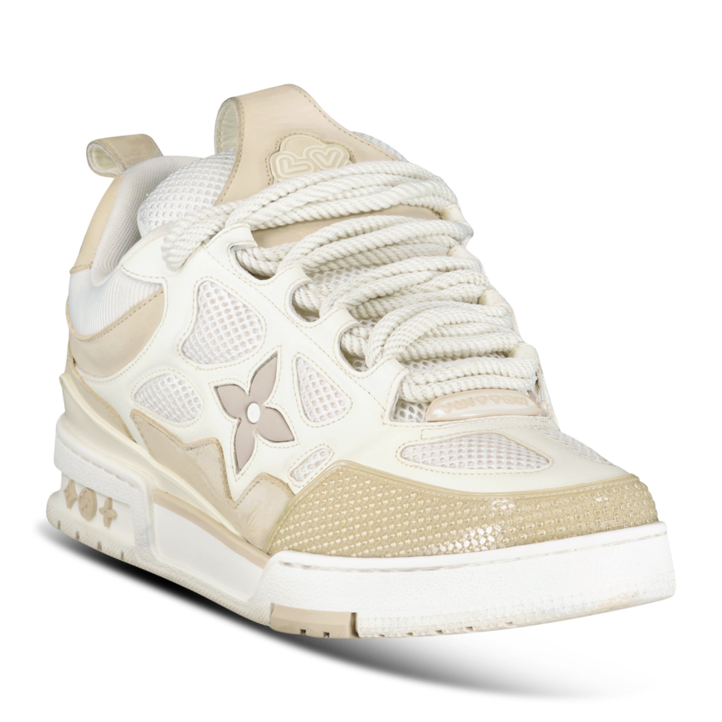 LOUIS VUITTON SKATE SNEAKER BEIGE - UK 9 (Fit 10) - Affluent ArchivesUsed HIGH END DESIGNER CLOTHING