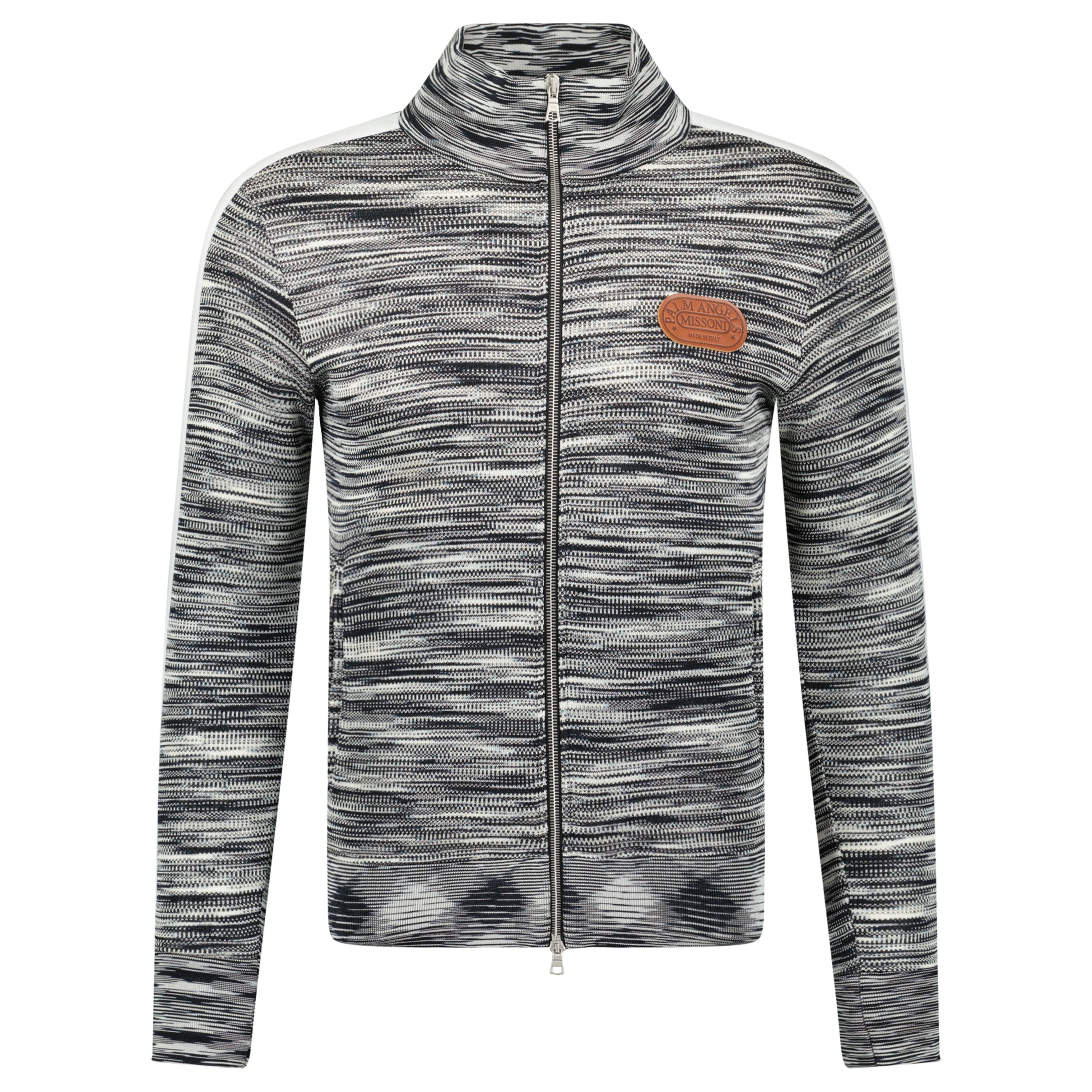 MISSONI X PALM ANGELS GREY KNITTED JACKET - SMALL - Affluent ArchivesUsed HIGH END DESIGNER CLOTHING