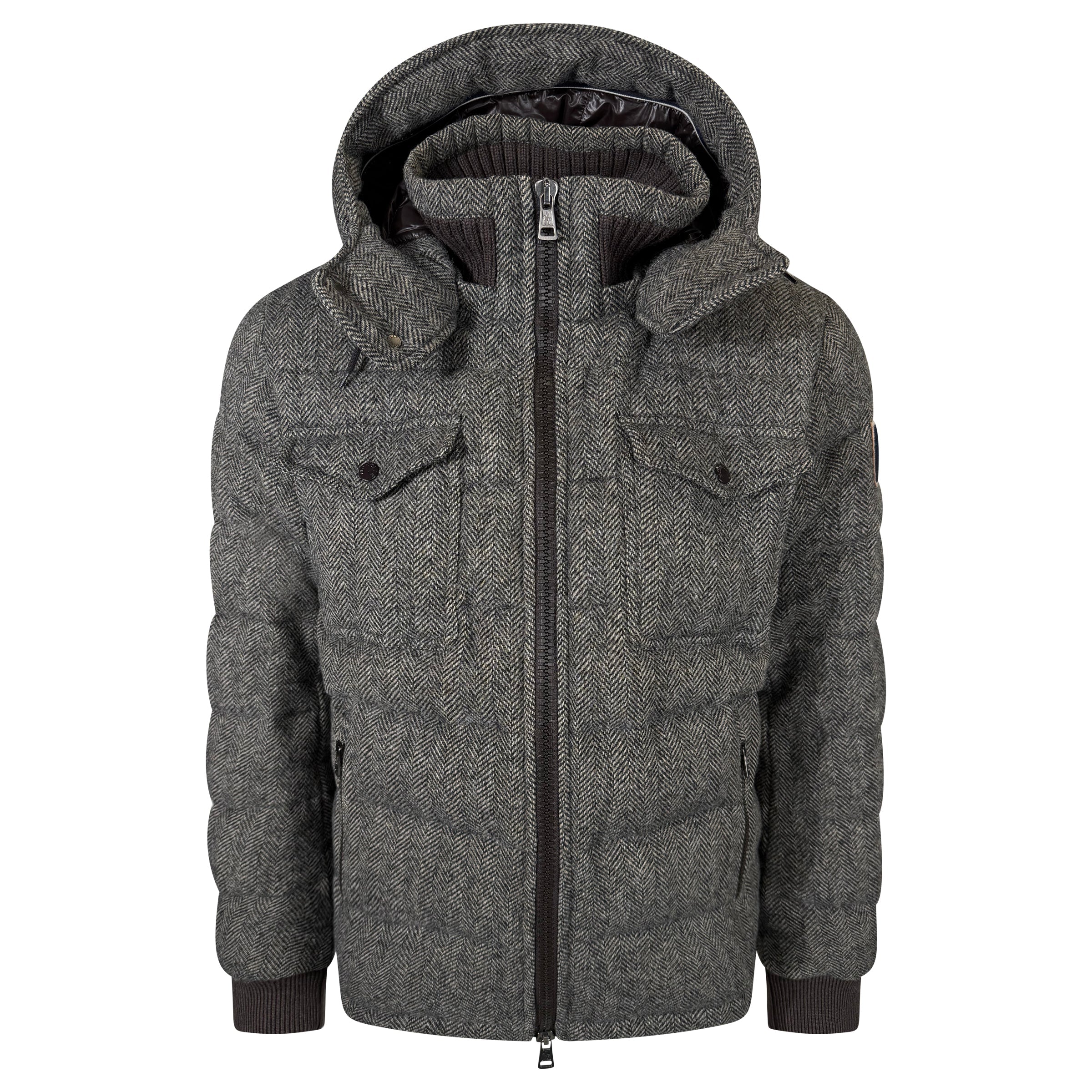 MONCLER FLORIAN JACKET GREY - SIZE 6 (Fits XL) | PRE OWNED 