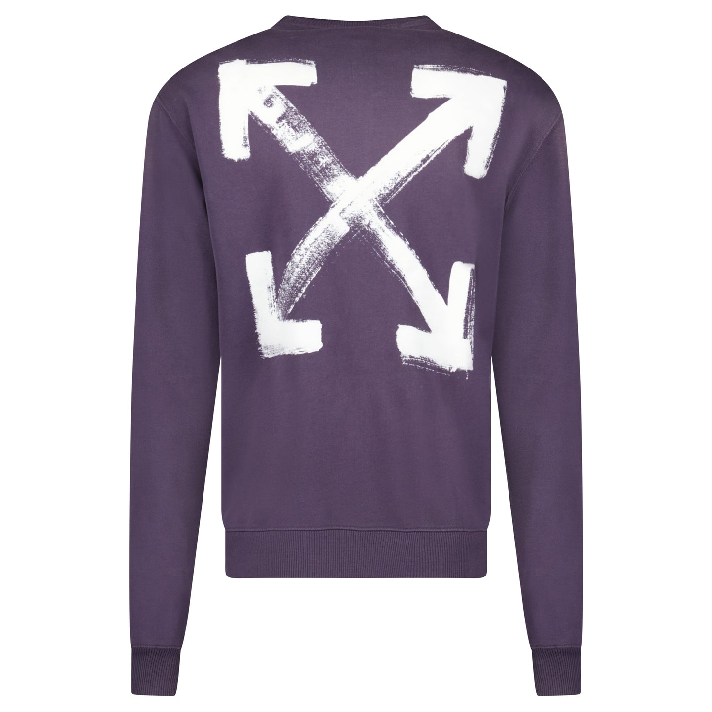 OFF WHITE PURPLE LOGO SWEARSHIRT - MEDIUM - Affluent ArchivesUsed HIGH END DESIGNER CLOTHING