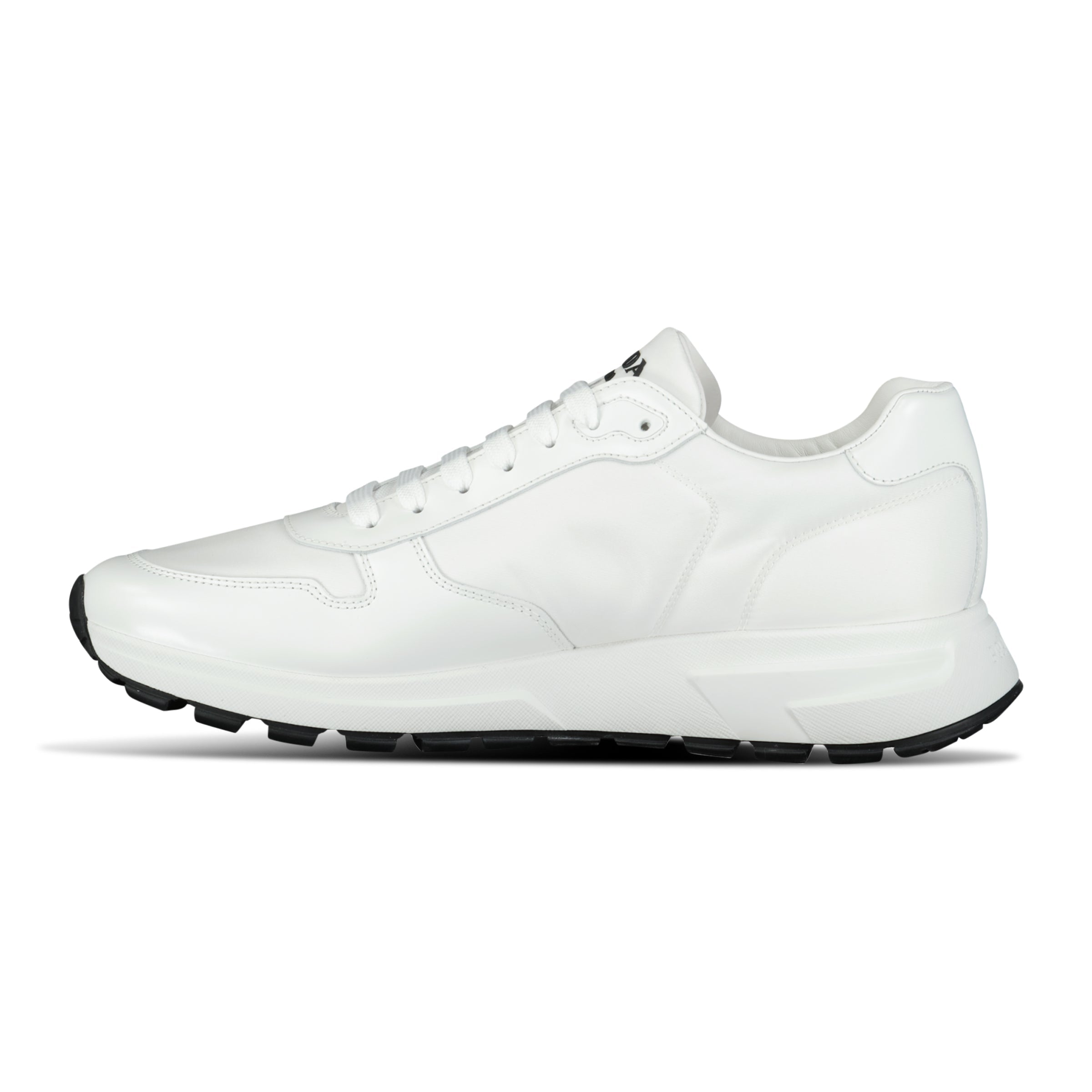 PRADA WHITE LEATHER SNEAKER - UK 7 (Fit 8) NEW - Affluent ArchivesUsed HIGH END DESIGNER CLOTHING