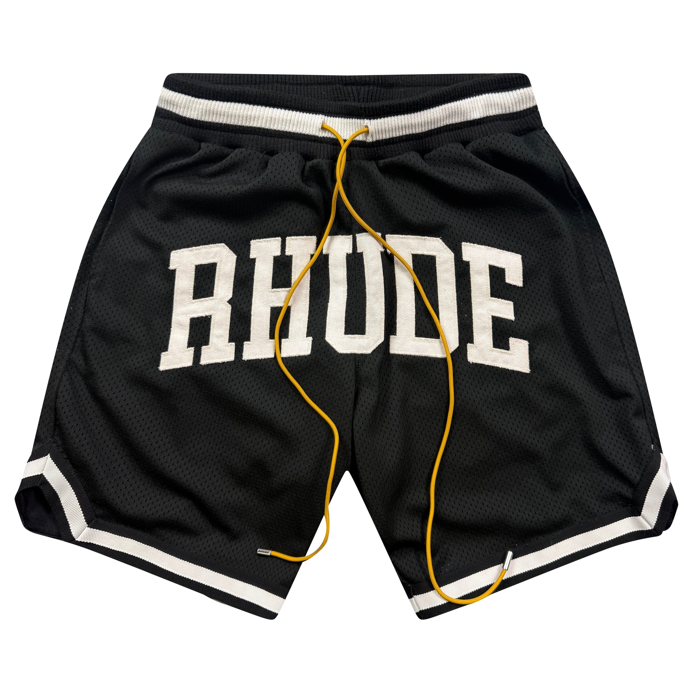 RHUDE BLACK / WHITE SHORTS - SMALL - Affluent ArchivesUsed HIGH END DESIGNER CLOTHING
