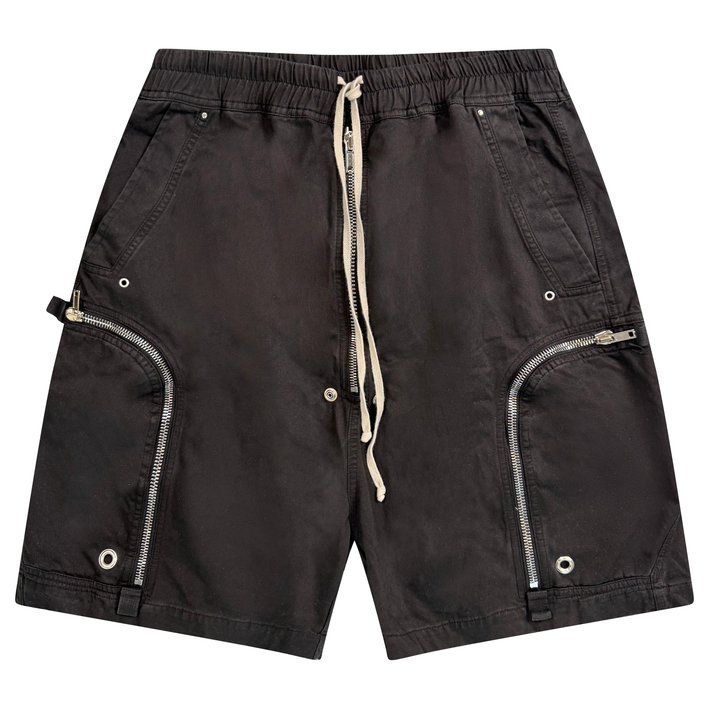 RICK OWENS BLACK DRKSDW CARGO SHORTS - 34W - Affluent ArchivesUsed HIGH END DESIGNER CLOTHING