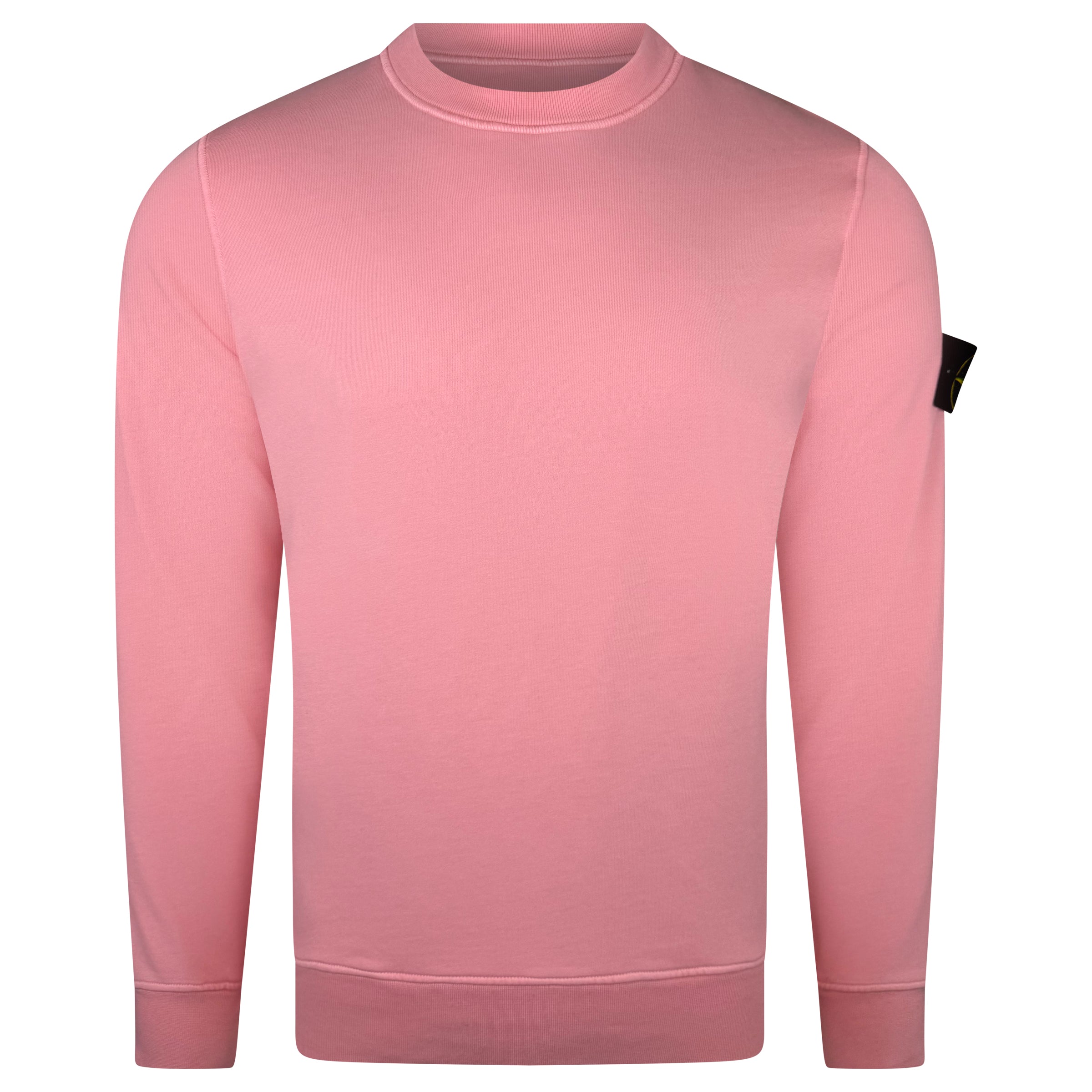 STONE ISLAND BADGE SWEATSHIRT PINK - SMALL (NEW WITH TAGS) - Affluent ArchivesUsed HIGH END DESIGNER CLOTHING