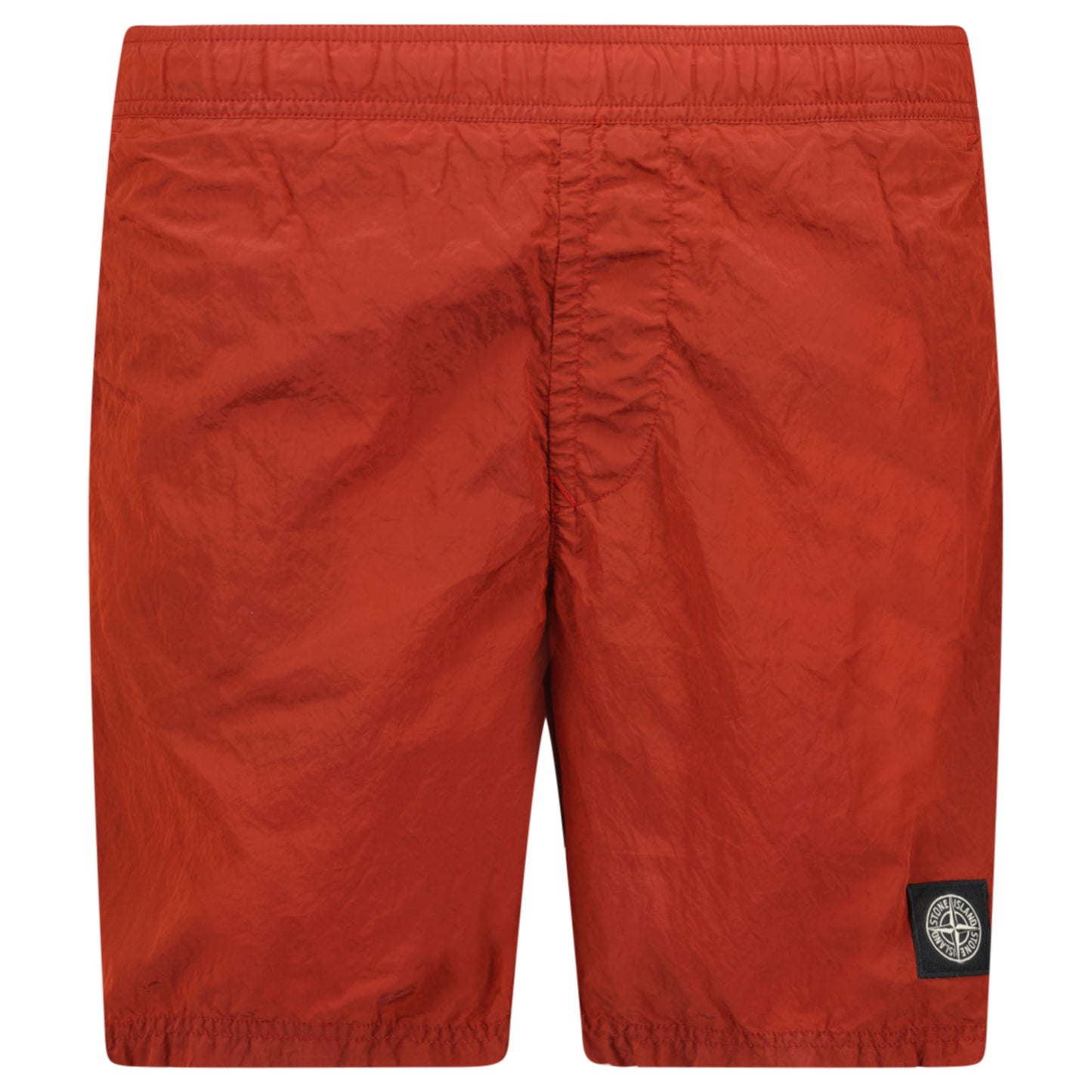 STONE ISLAND BURNT ORANGE LOGO SWIM SHORTS - SMALL - Affluent ArchivesUsed HIGH END DESIGNER CLOTHING