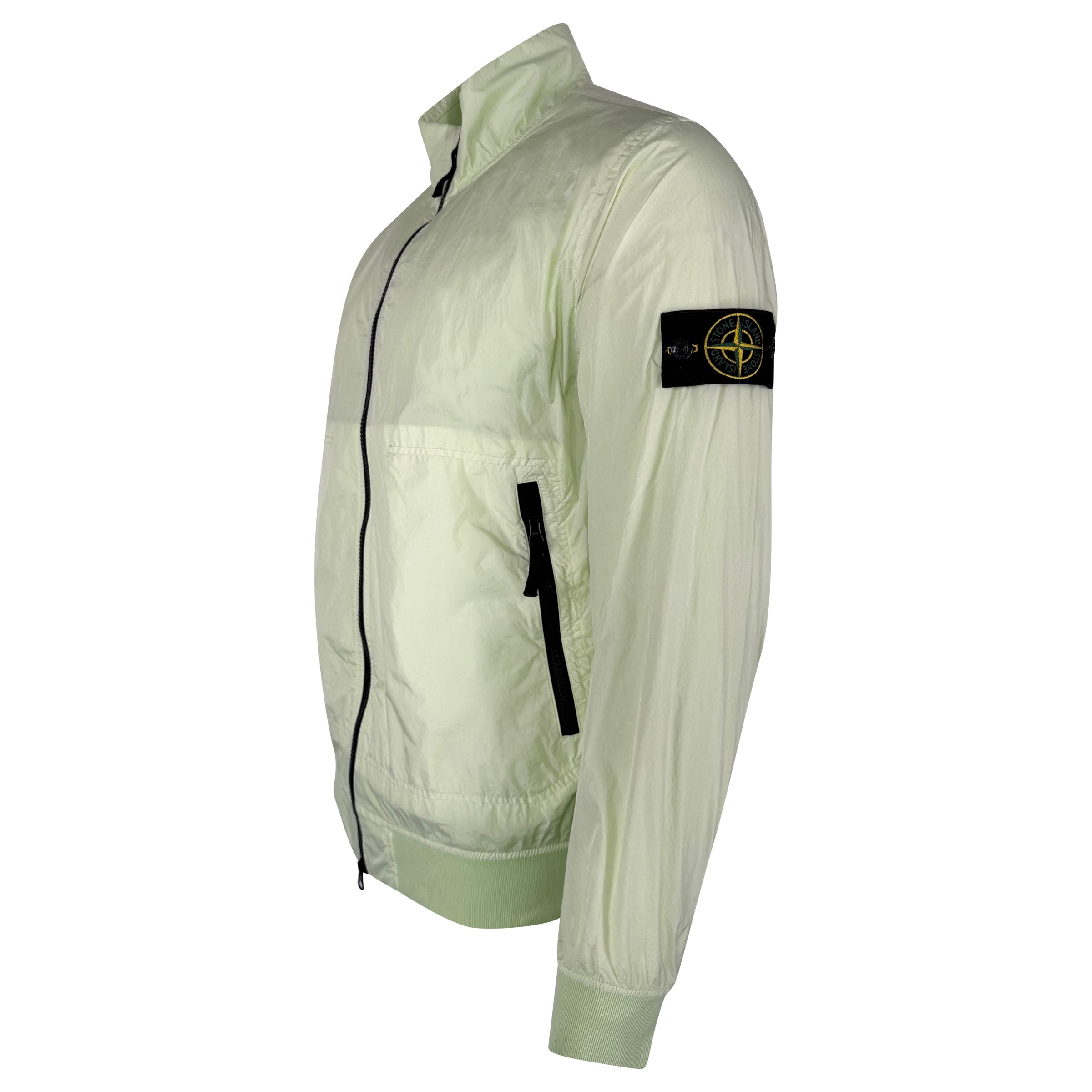 STONE ISLAND LIME GREEN WINDBREAKER - LARGE - Affluent ArchivesUsed HIGH END DESIGNER CLOTHING