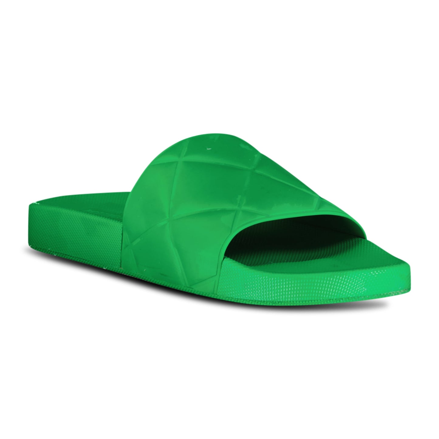 BOTTEGA VENETA GREEN SLIDES - UK 7 (41) - affluentarchivesUsed HIGH END DESIGNER CLOTHING