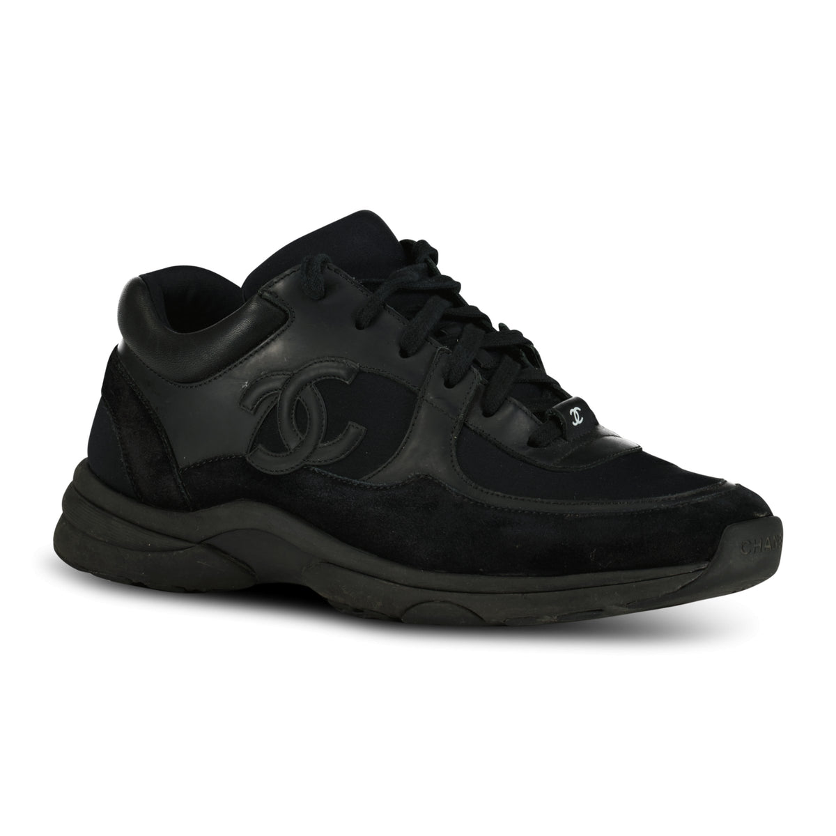 CHANEL TRIPLE BLACK TRAINERS | affluentarchives - Used Designer Clothing Outlet Sale Under RRP