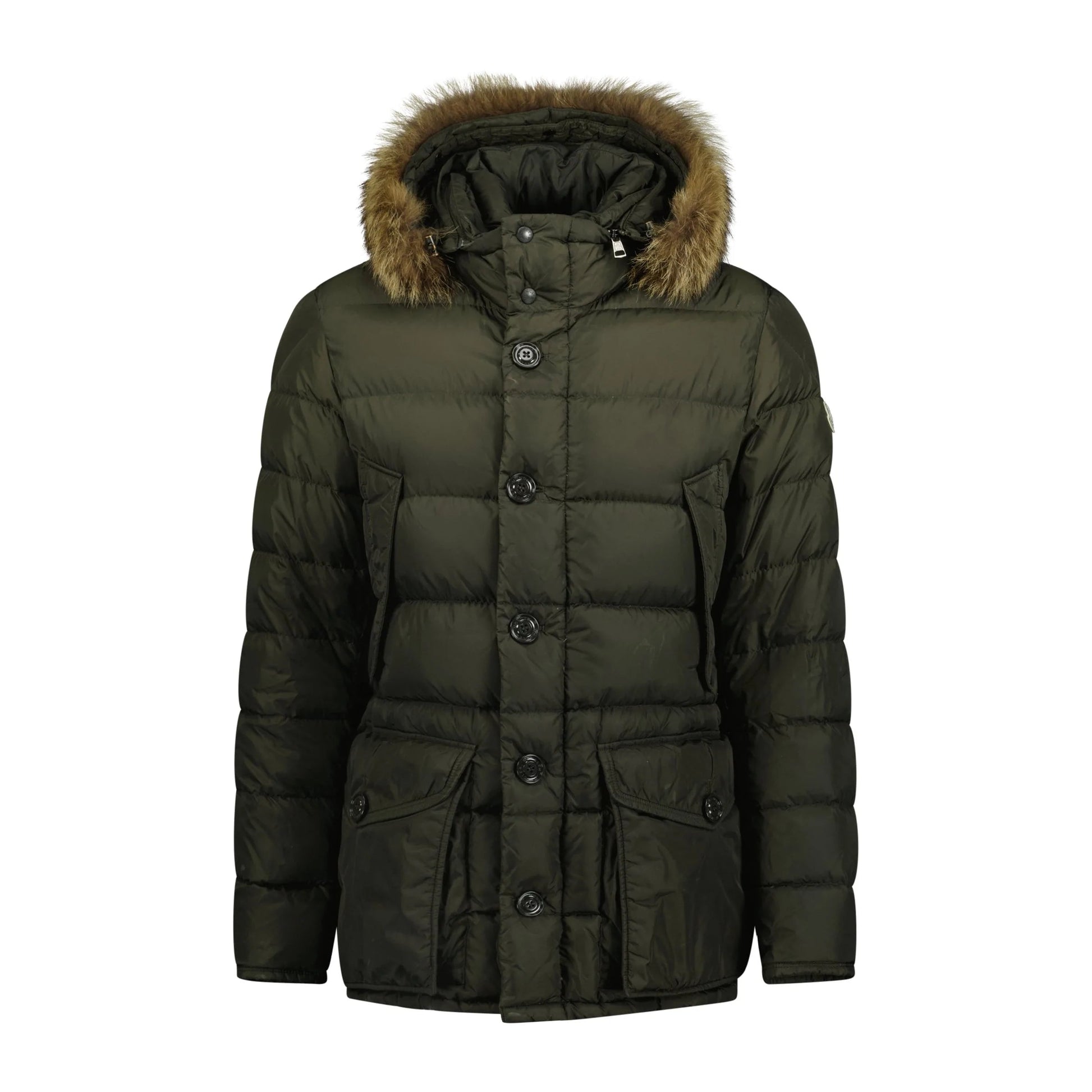 MONCLER CLUNY JACKET KHAKI - affluentarchivesUsed HIGH END DESIGNER CLOTHING