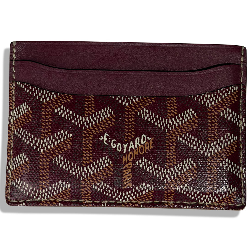 GOYARD BURGUNDY CARD HOLDER | PRE OWNED