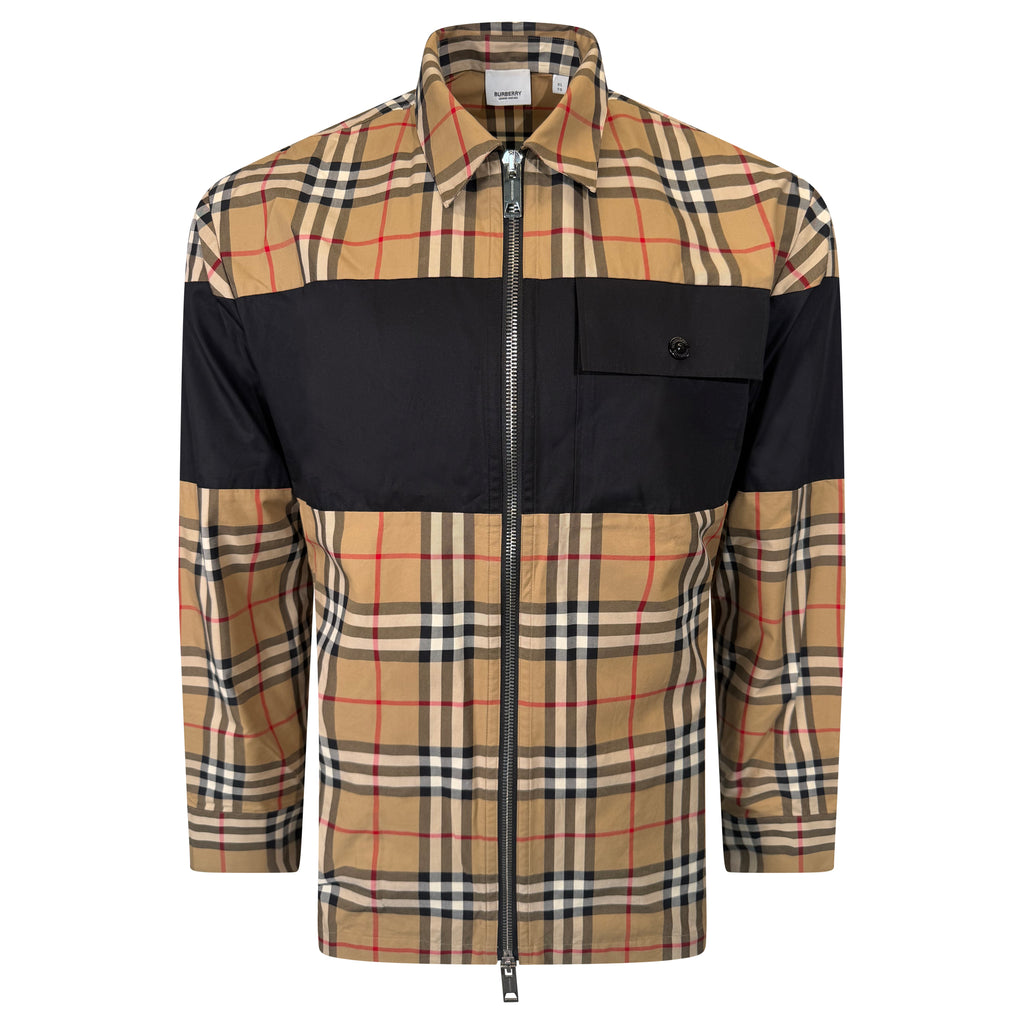 BURBERRY CHECKED / BLACK JACKET - XL | PRE OWNED