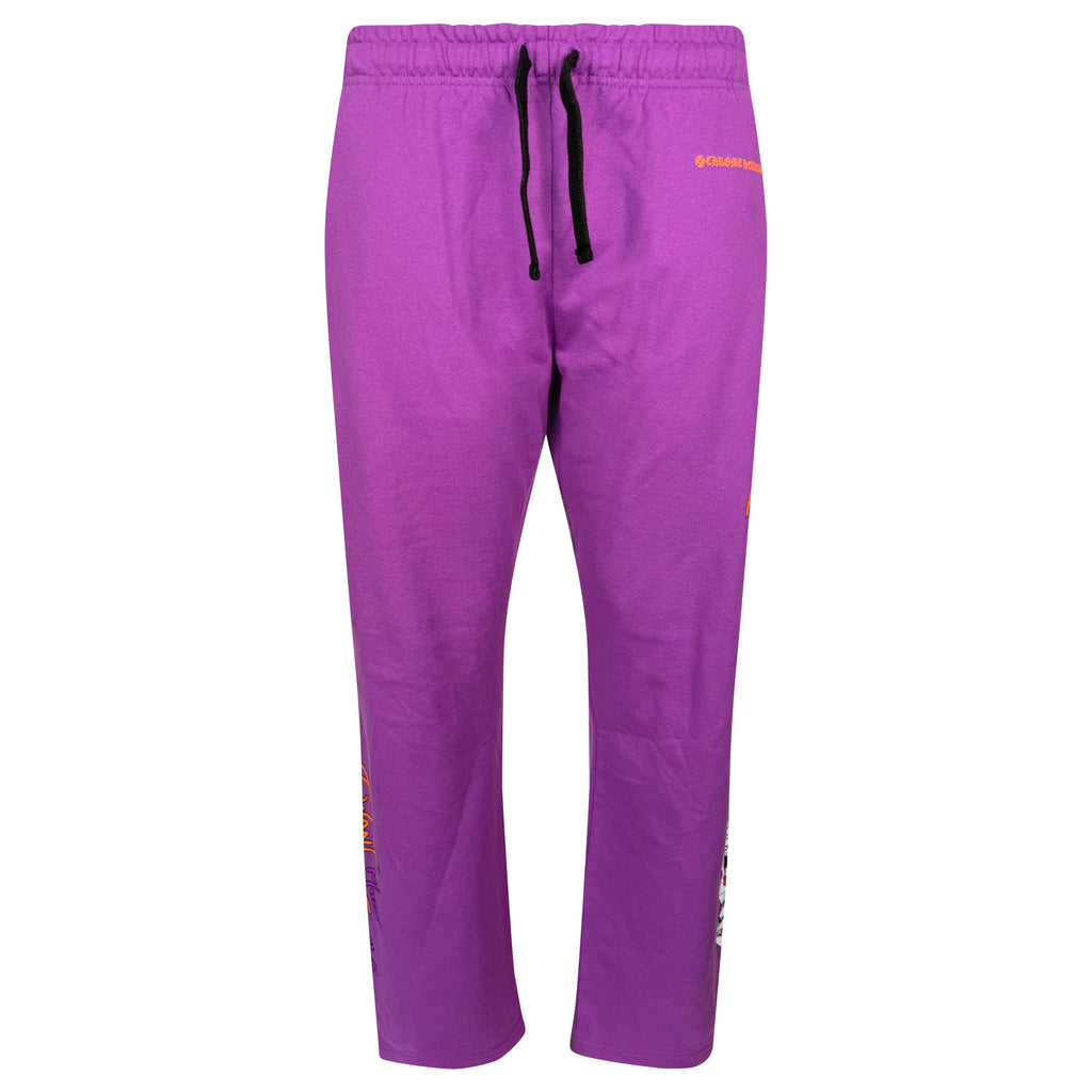 CHROME HEARTS MATTY BOY TRACK PANTS PURPLE - LARGE | PRE OWNED