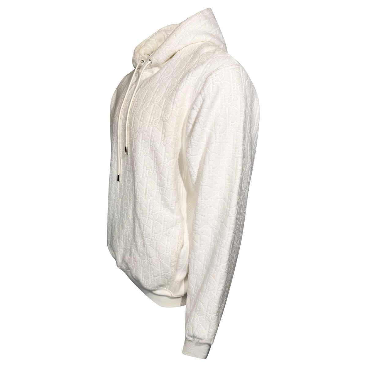 DIOR OBLIQUE JACQUARD HOODIE WHITE - XXL| PRE OWNED