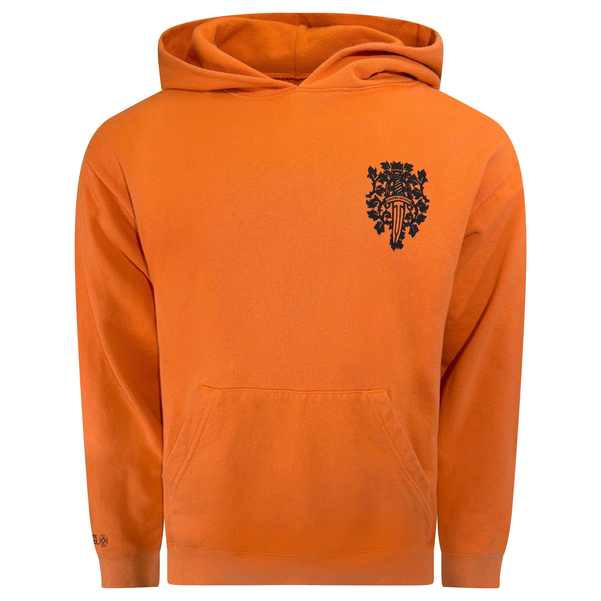 CHROME HEARTS ORANGE HOODIE - XL (Fits Large) | PRE OWNED