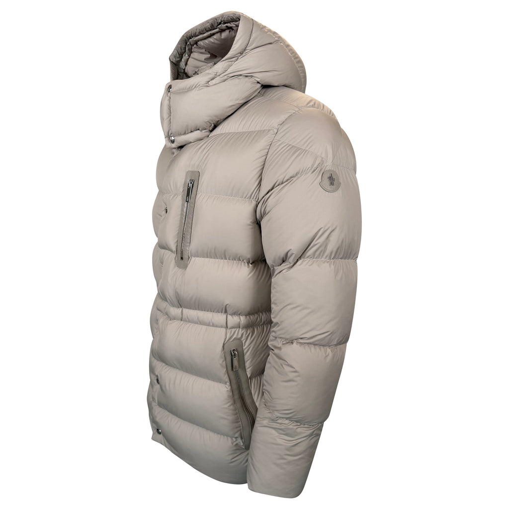 MONCLER BAUGES LIGHT BEIGE / STONE DOWN COAT - SIZE 4 (L) | PRE OWNED