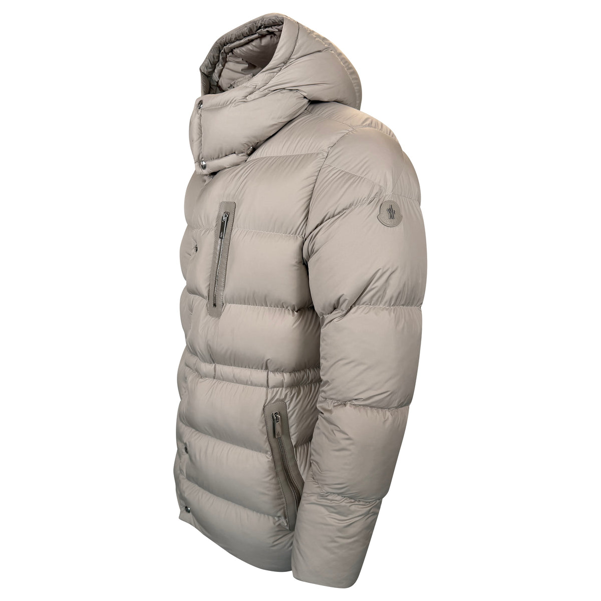 MONCLER BAUGES LIGHT BEIGE / STONE DOWN COAT - SIZE 4 (L) | PRE OWNED