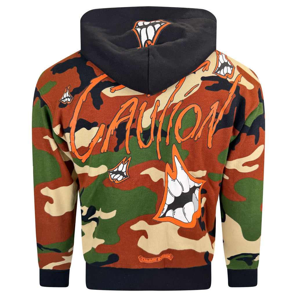 CHROME HEARTS MATTY BOY CAMO THERMAL ZIP HOODIE - SMALL | PRE OWNED