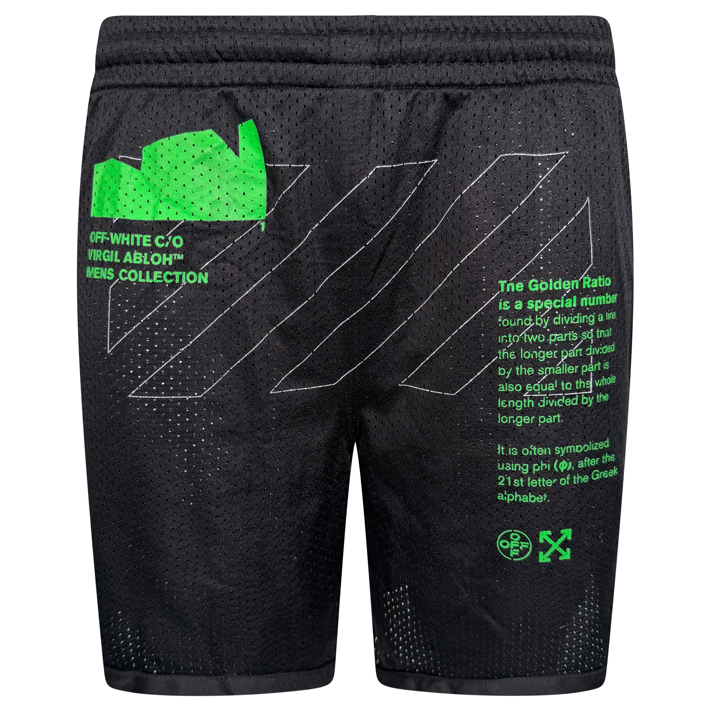 OFF WHITE BLACK MESH SHORTS - XL | PRE OWNED