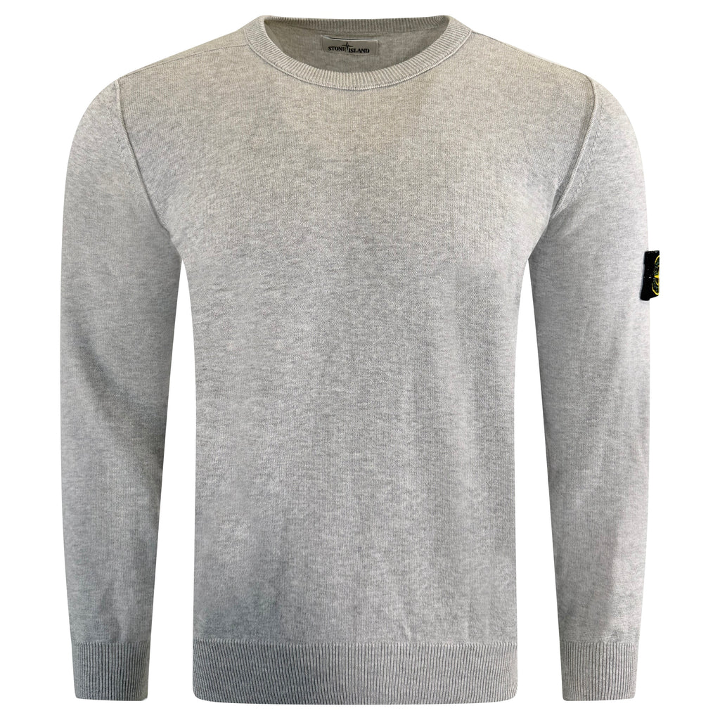 STONE ISLAND BADGE SWEATSHIRT GREY - MEDIUM | PRE OWNED